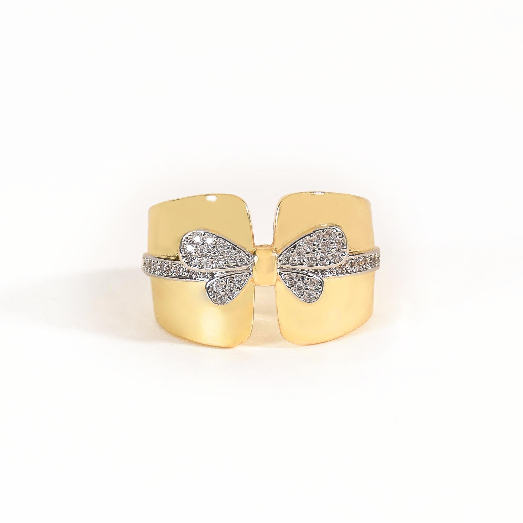 Shimmering Bow Ring