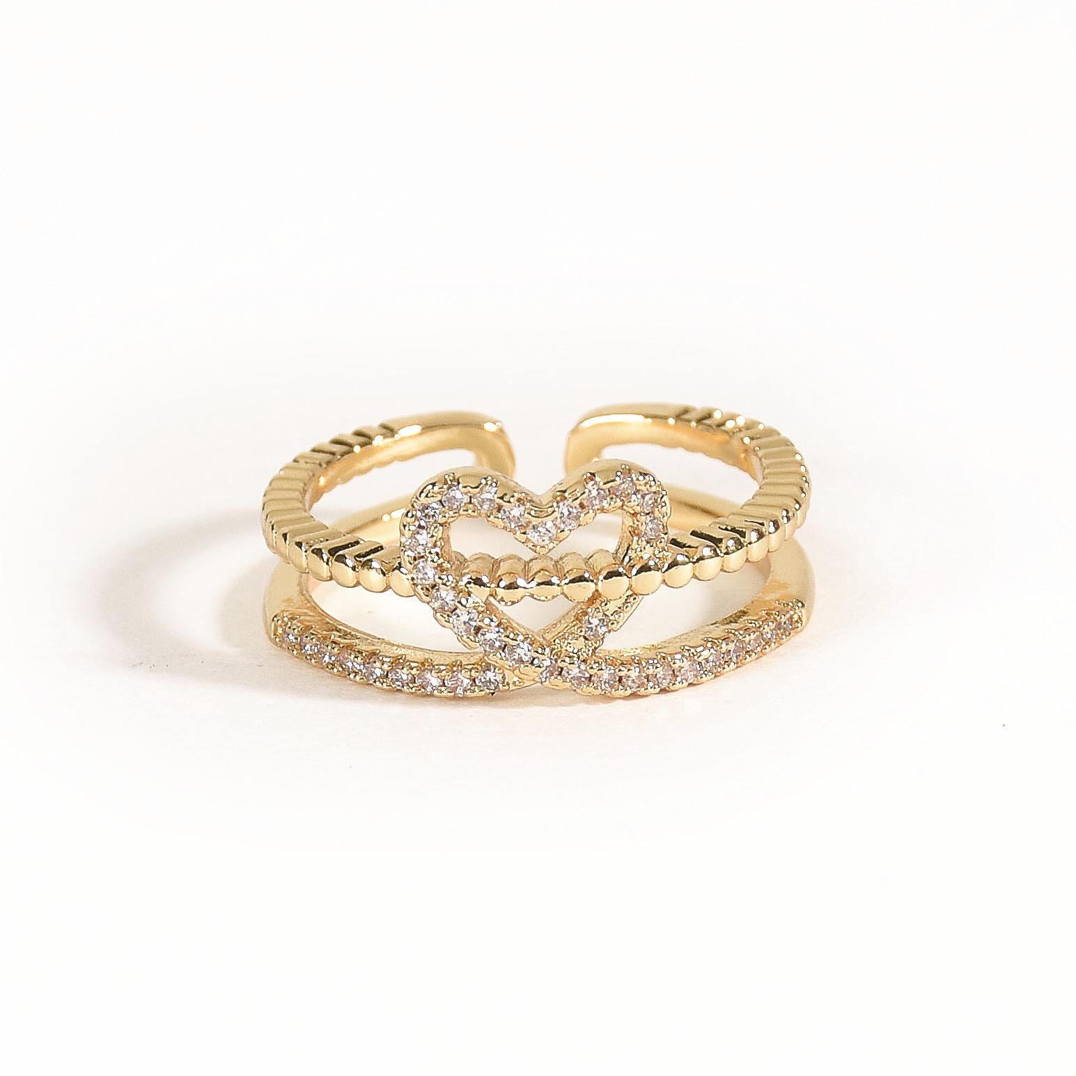 Dainty Heartline Ring