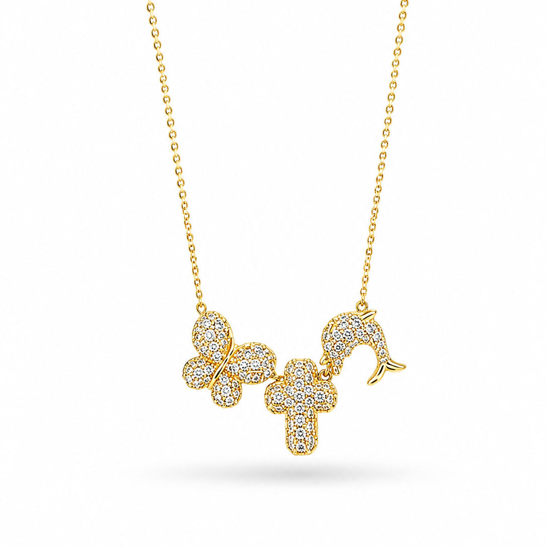 Personalised Sparkle Necklace | Anti-Tarnish