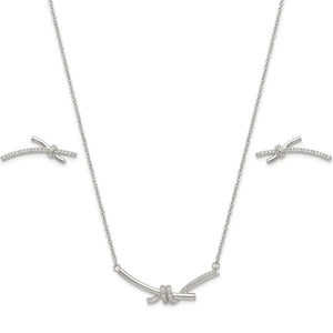 Crystal Knot Necklace Gift Set | Anti-Tarnish