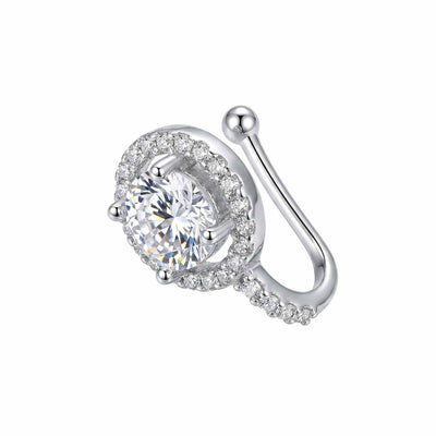 Crystal Orbit 925 Sterling Silver Nose Pin