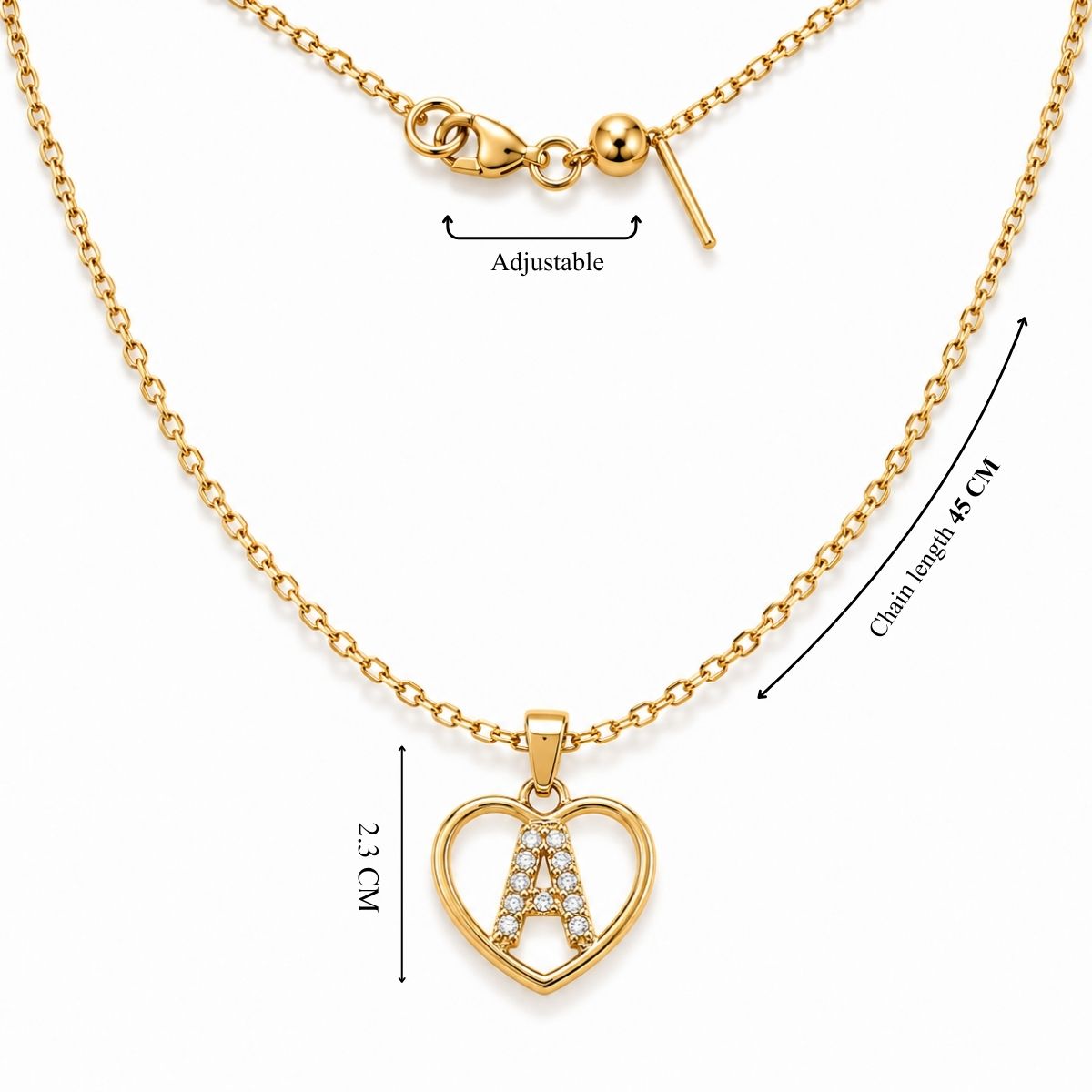 DIY Love Letter Necklace | Anti-Tarnish | Adjustable
