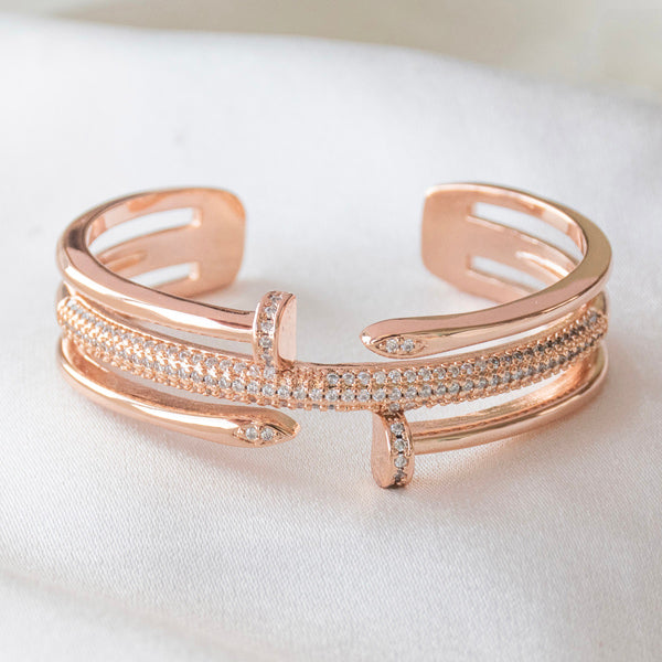 Nail Studded Thick Bangle