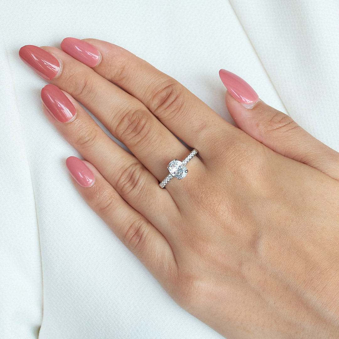 Classic Oval Diamond Ring