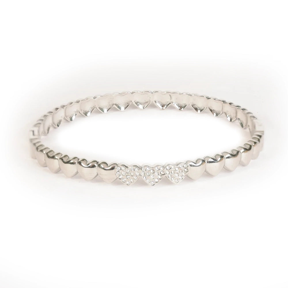 Cascade Heart Bangle