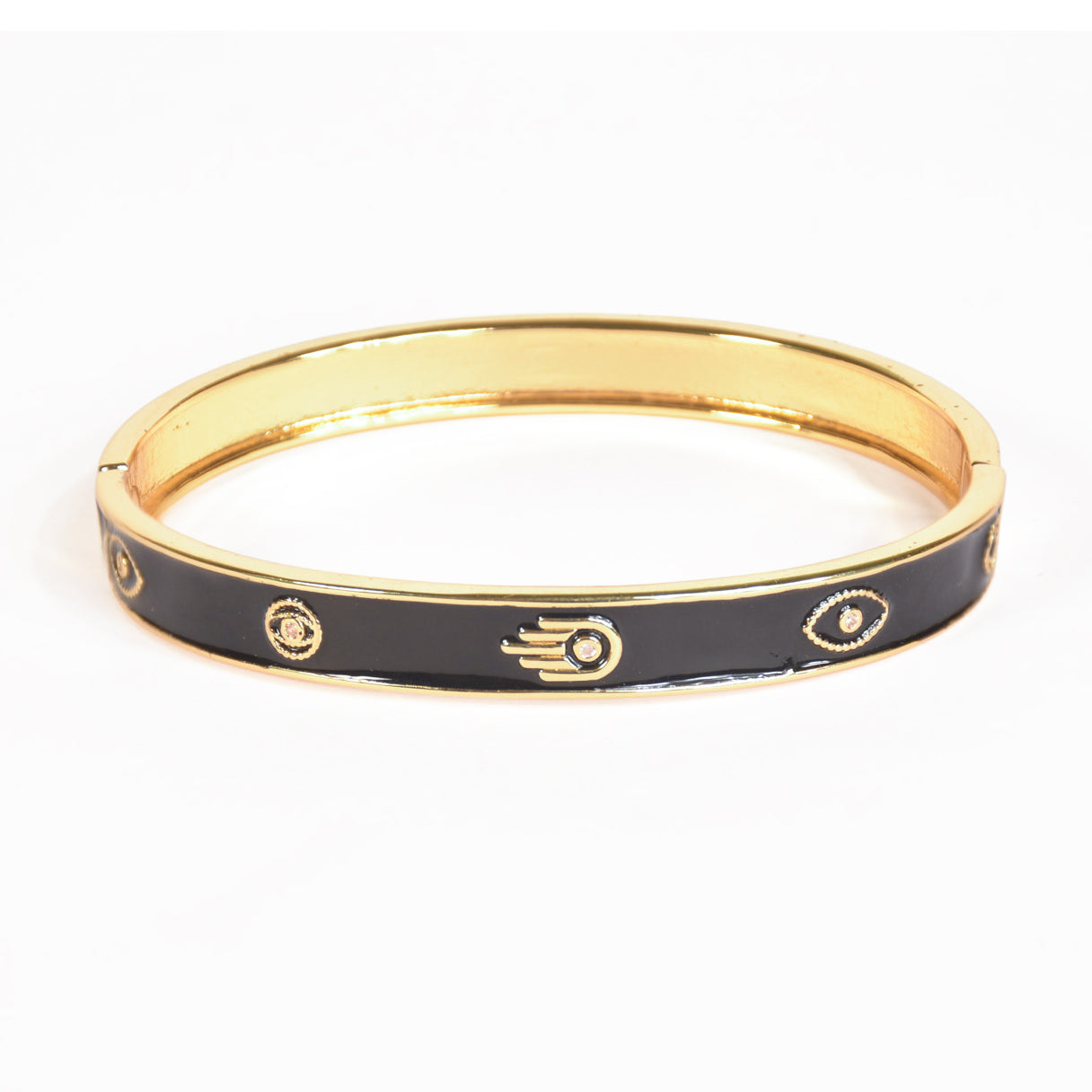 Pastel Hamsa Evil Eye Bangle