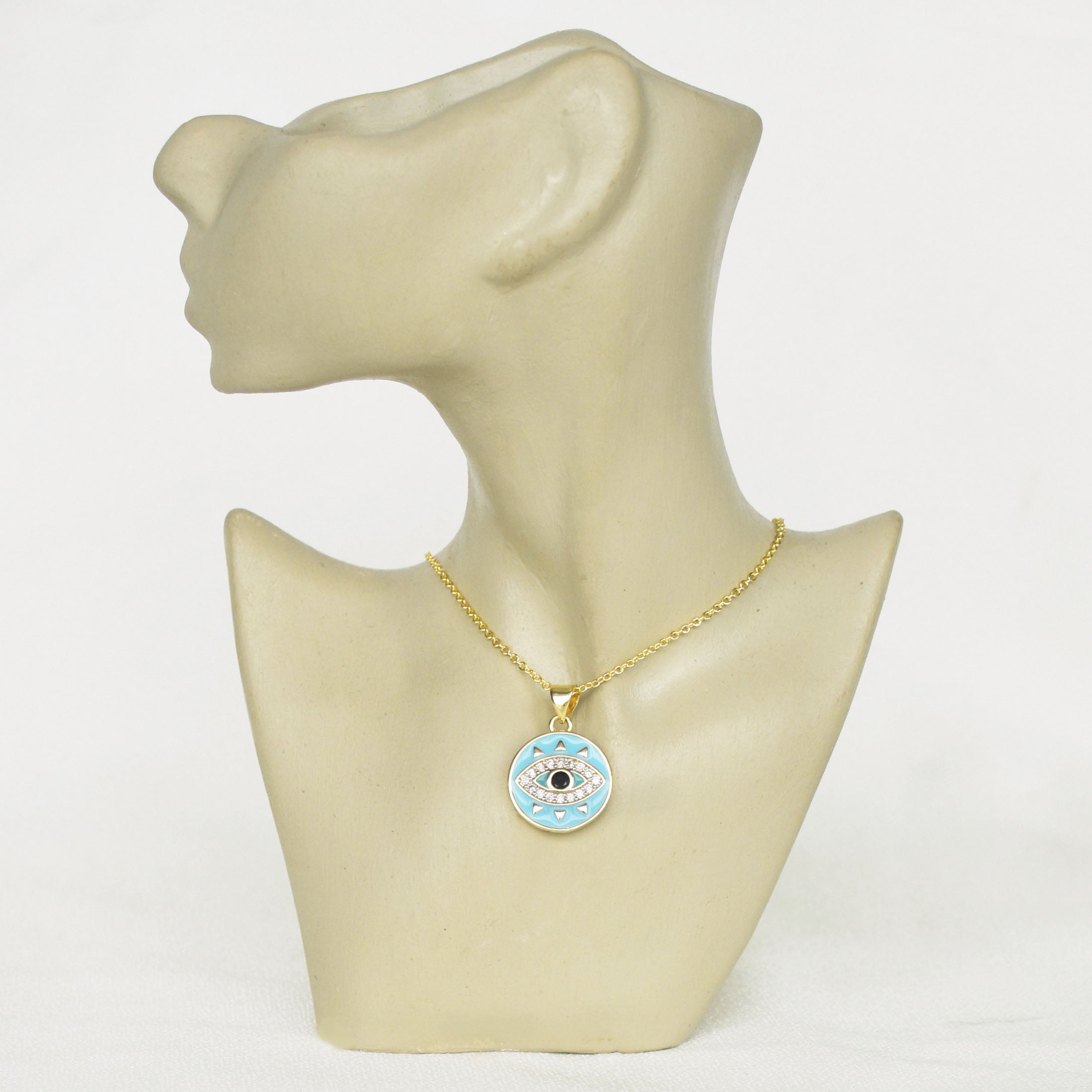 Blue Evil Eye Sequence Pendant