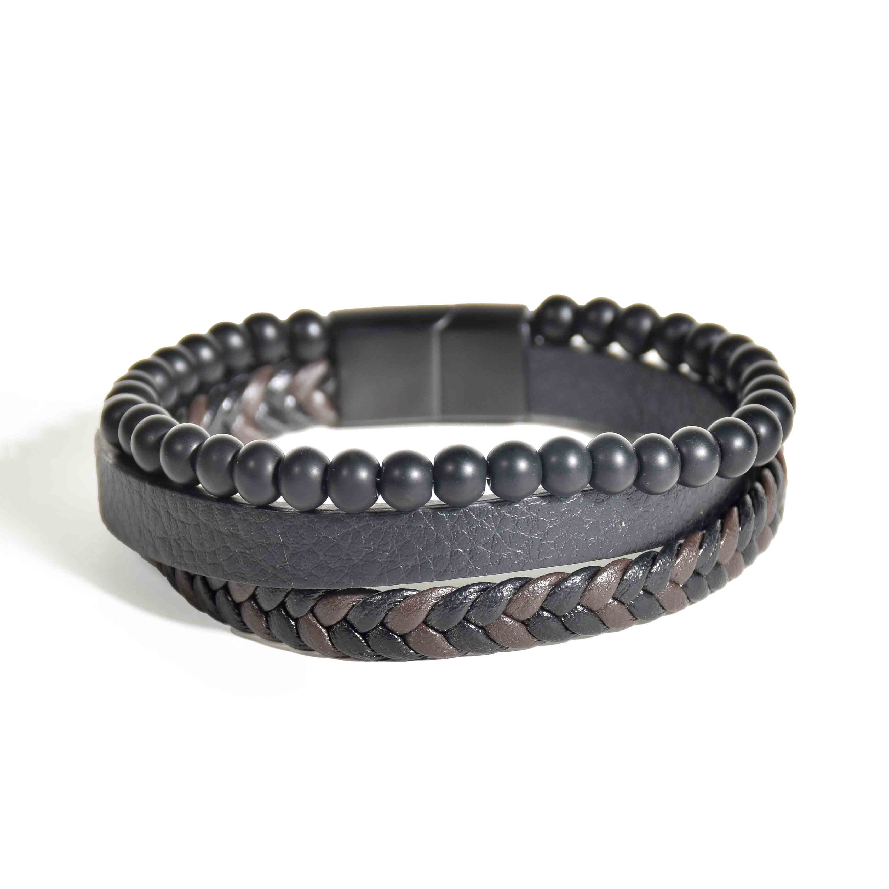 Matte Men Trio Bracelet