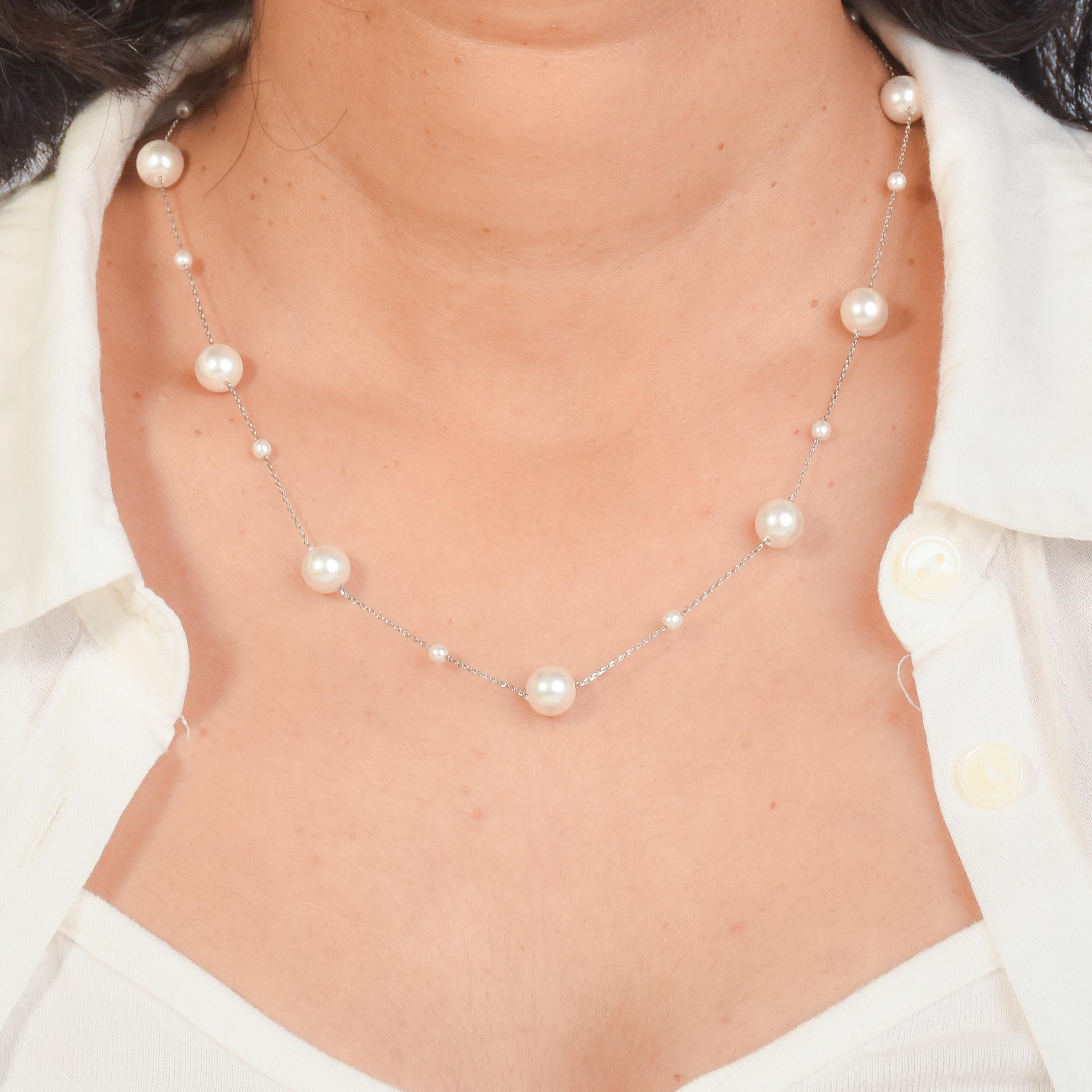 Pearl Cascade Necklace