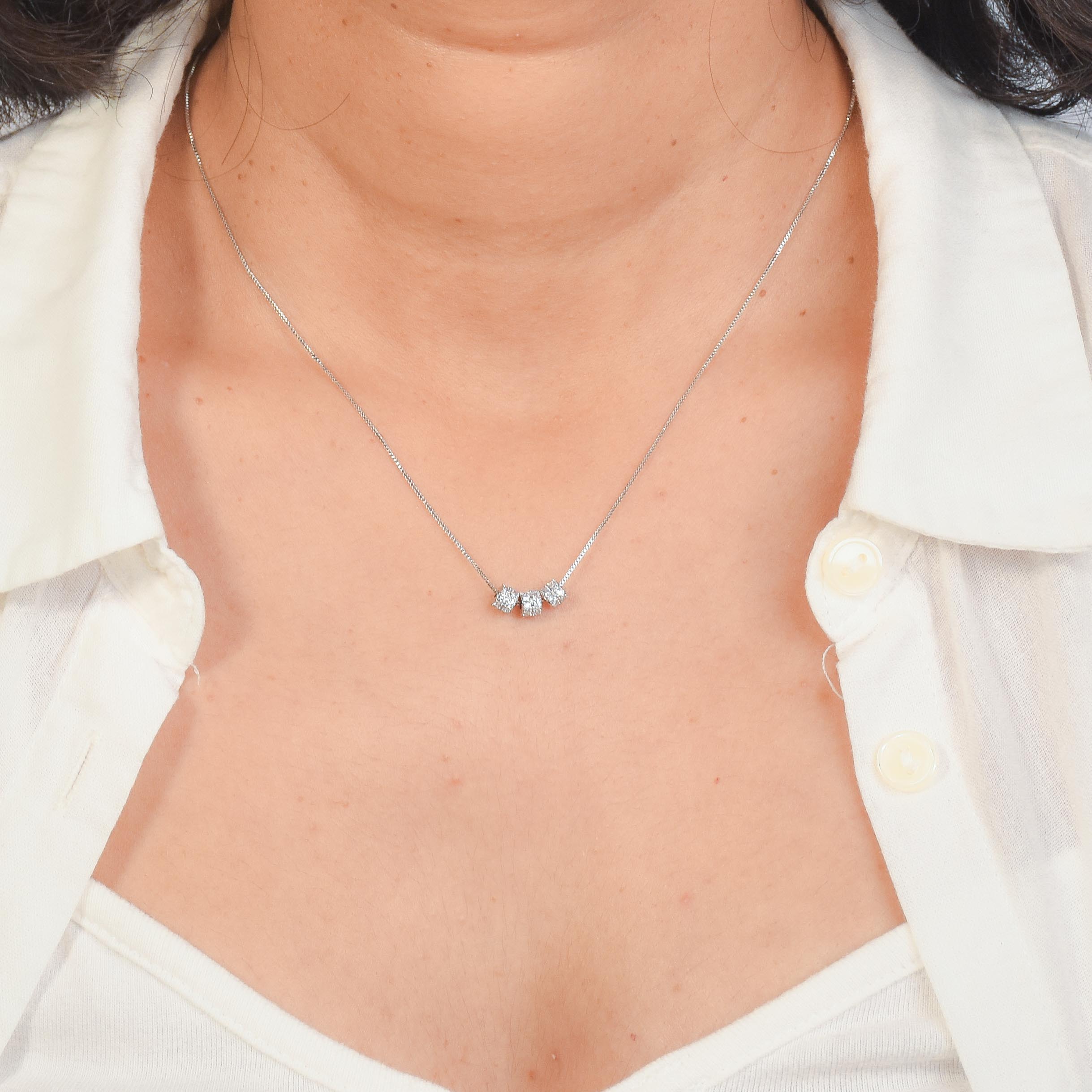 Triple Barrel Necklace