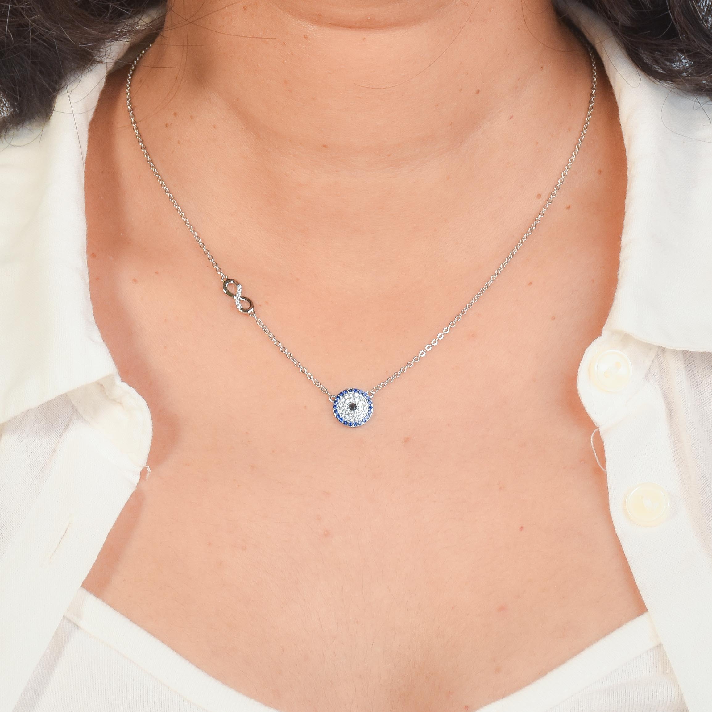 Serene Evil Eye Necklace