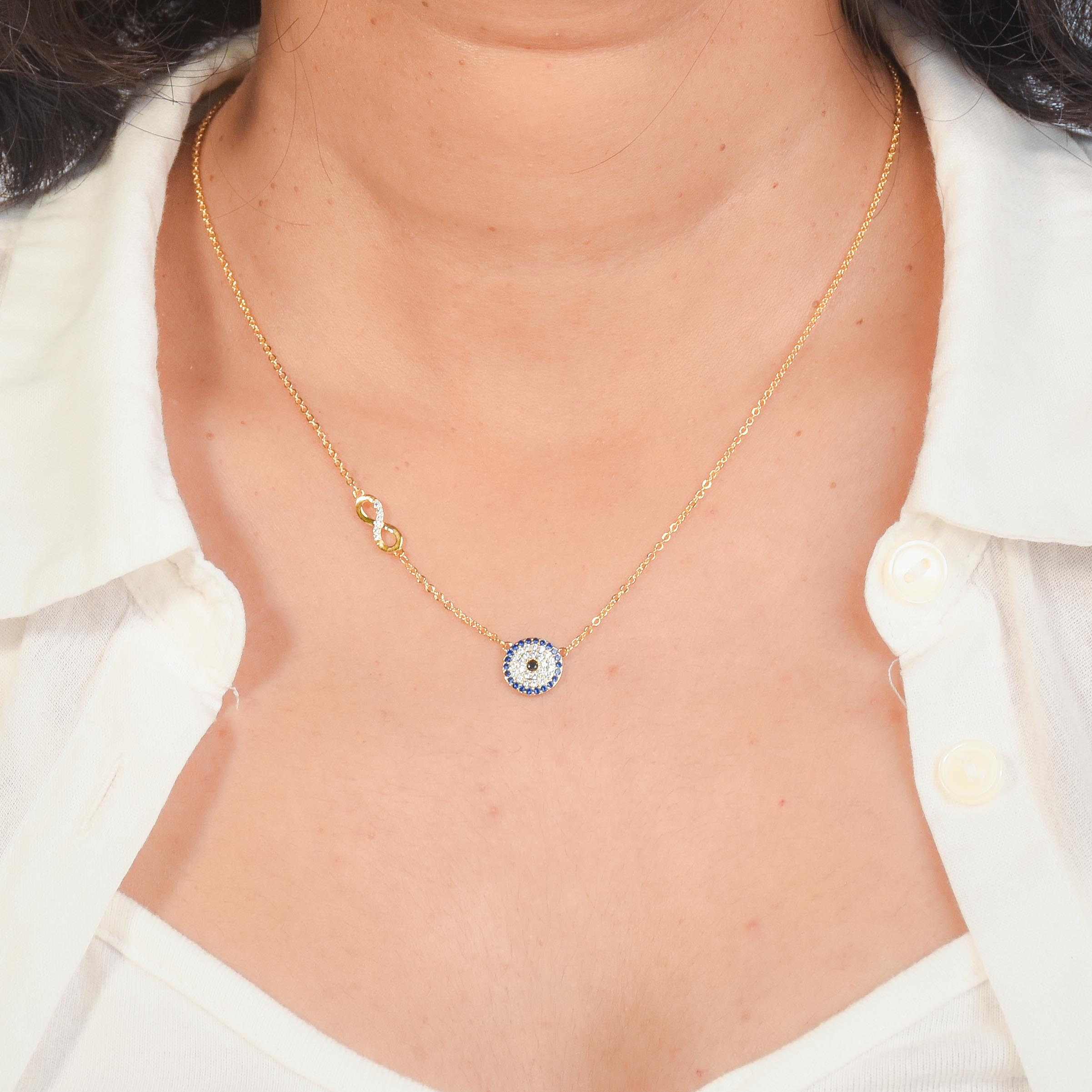 Serene Evil Eye Necklace