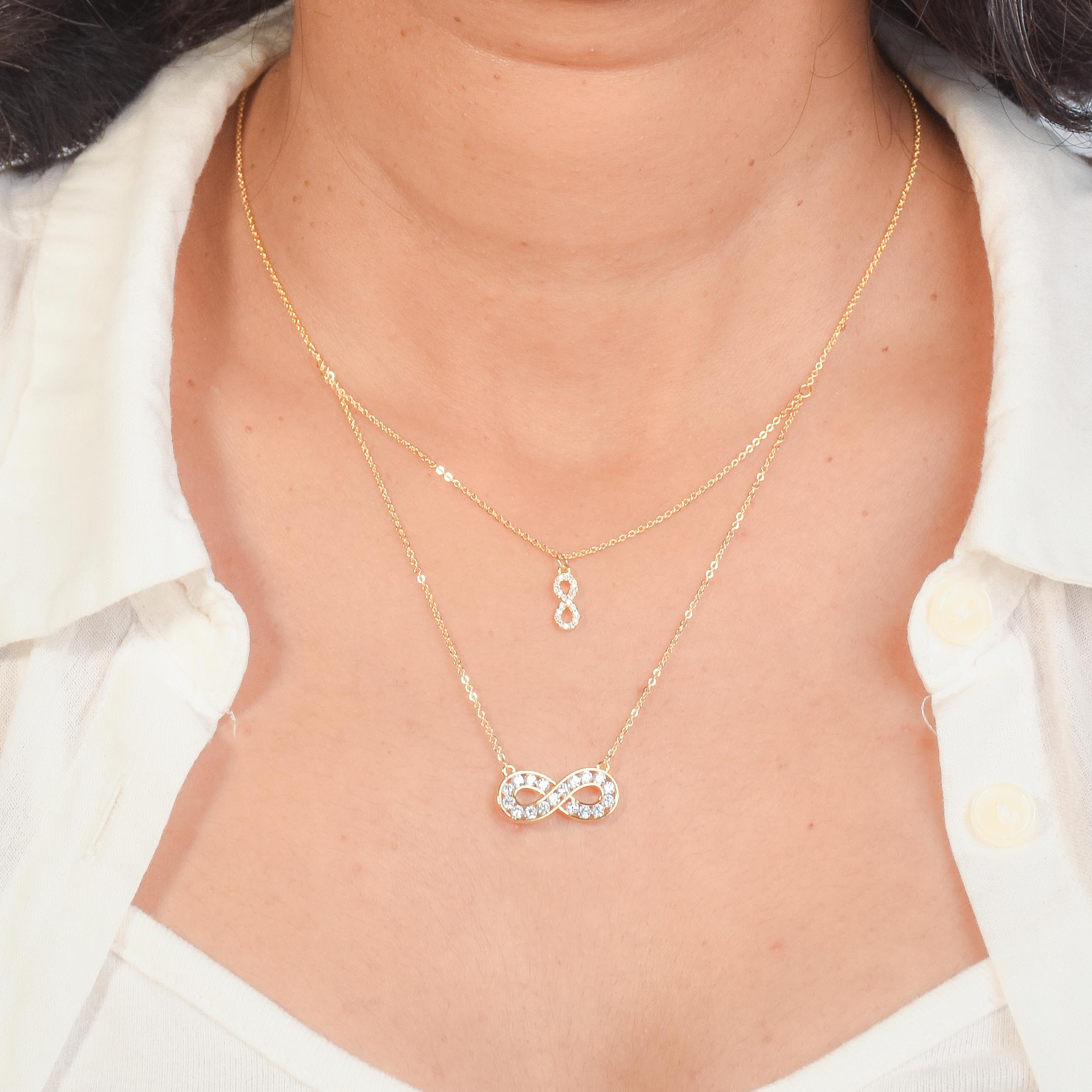 Timeless Infinity Layered Necklace
