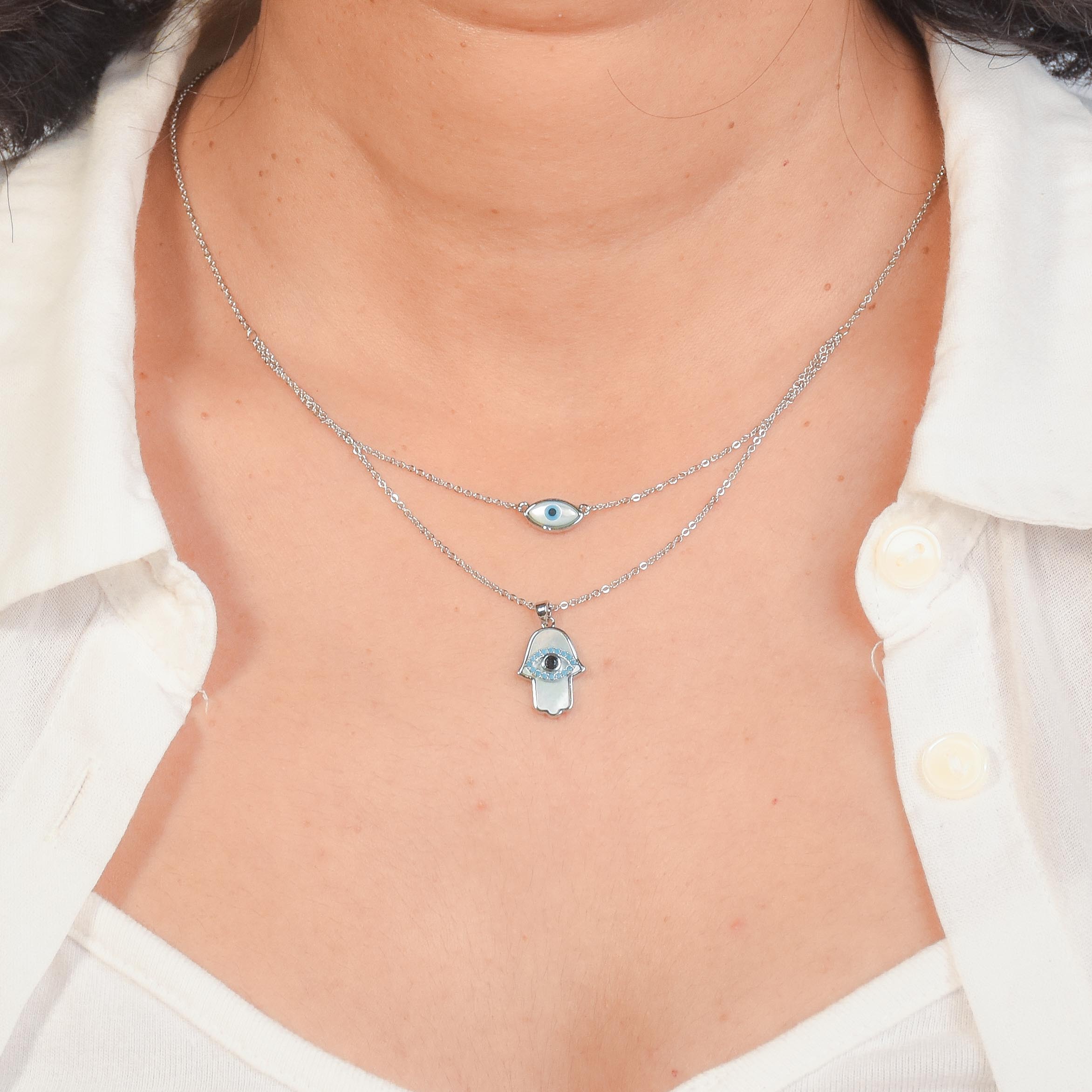 Mystic Evil Eye Layered Necklace