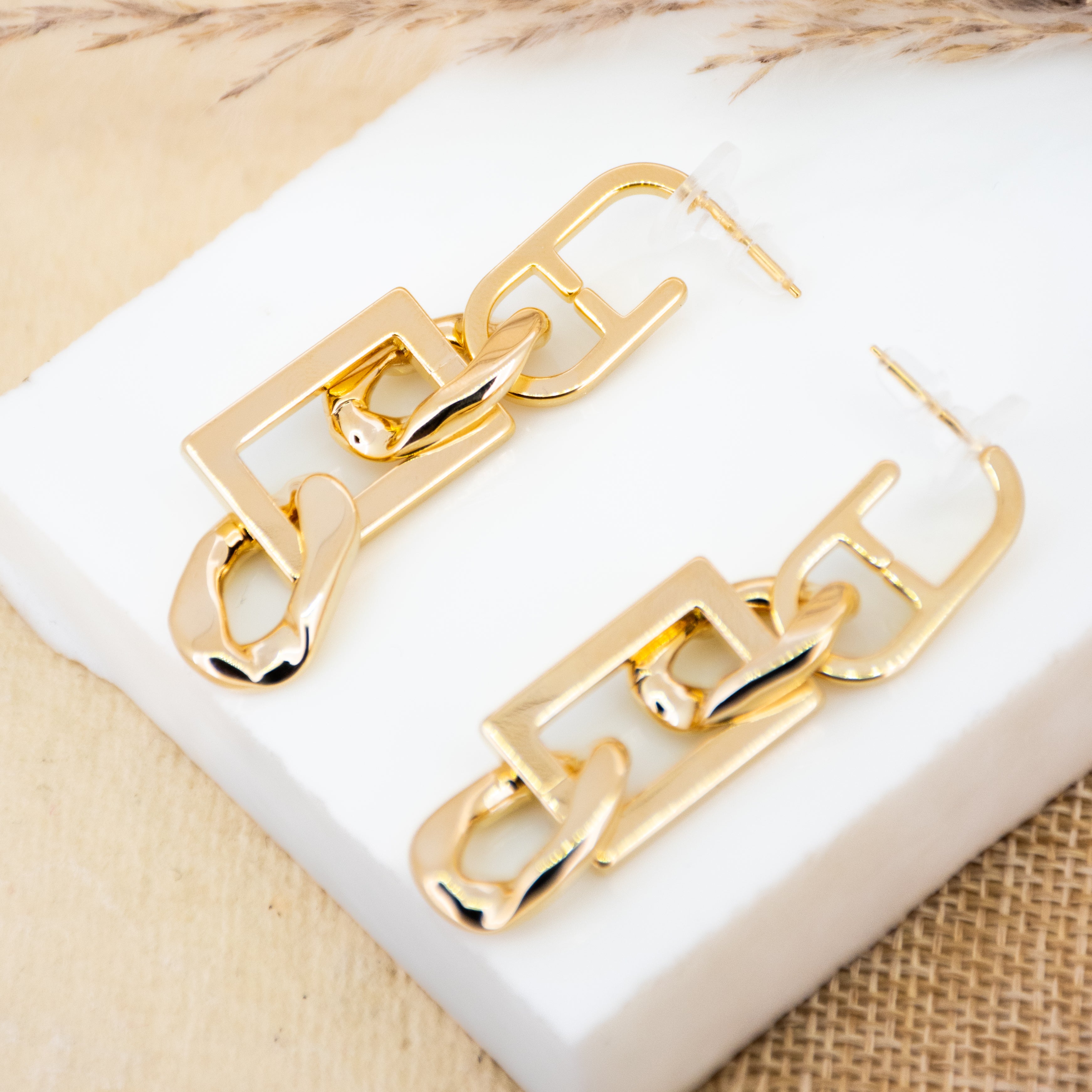 Abstract Link Earrings