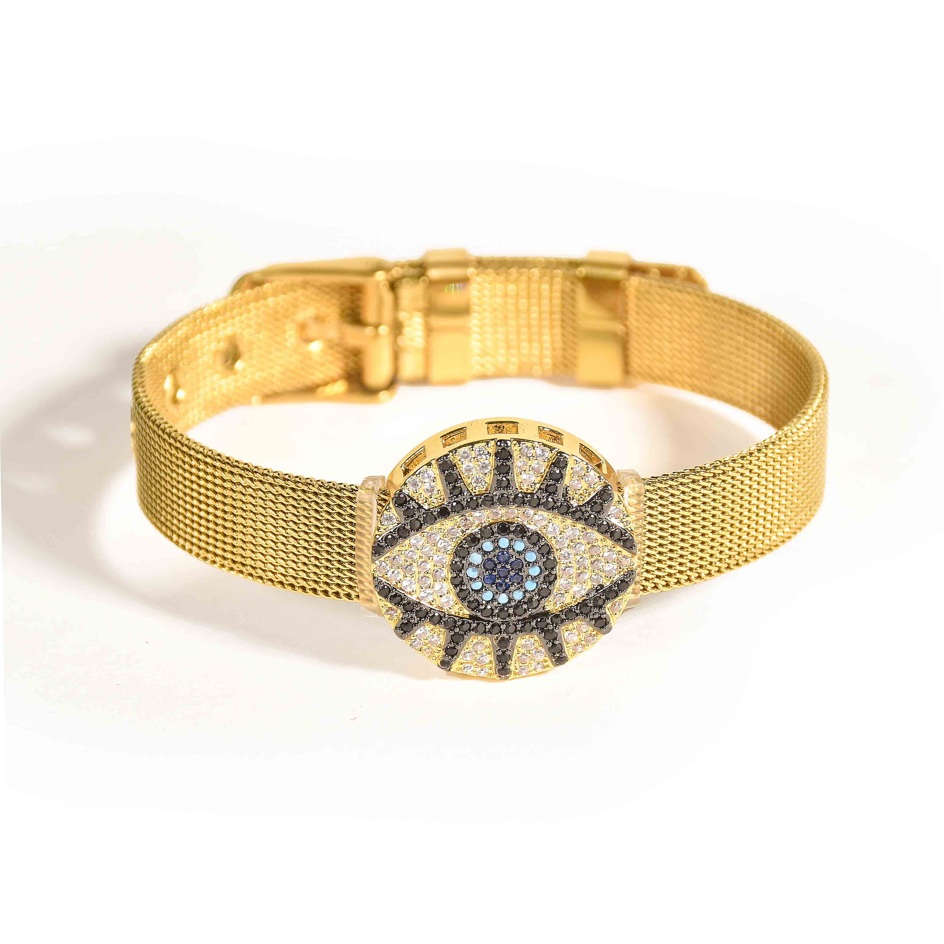 Round Evil Eye Watch Belt