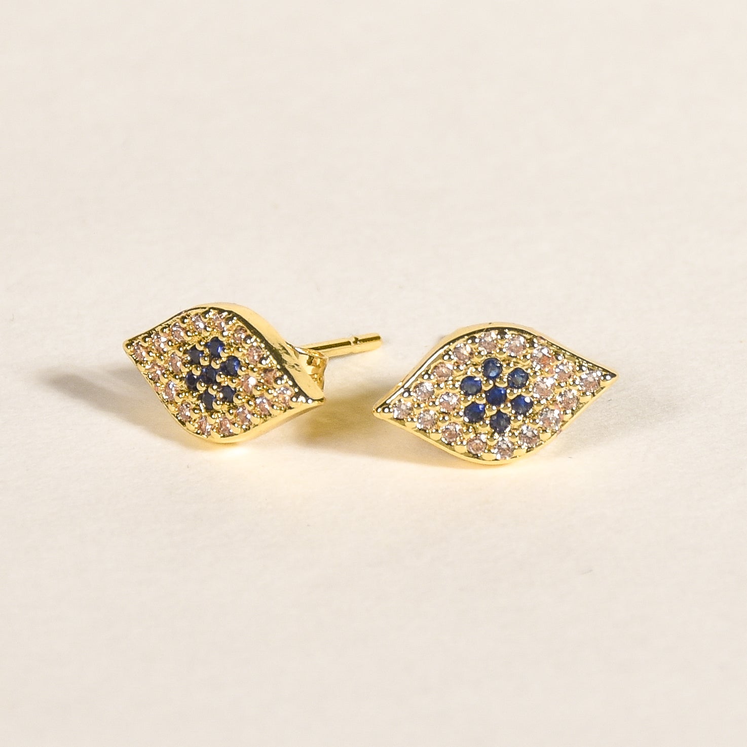 Delicate Evil Eye Studs