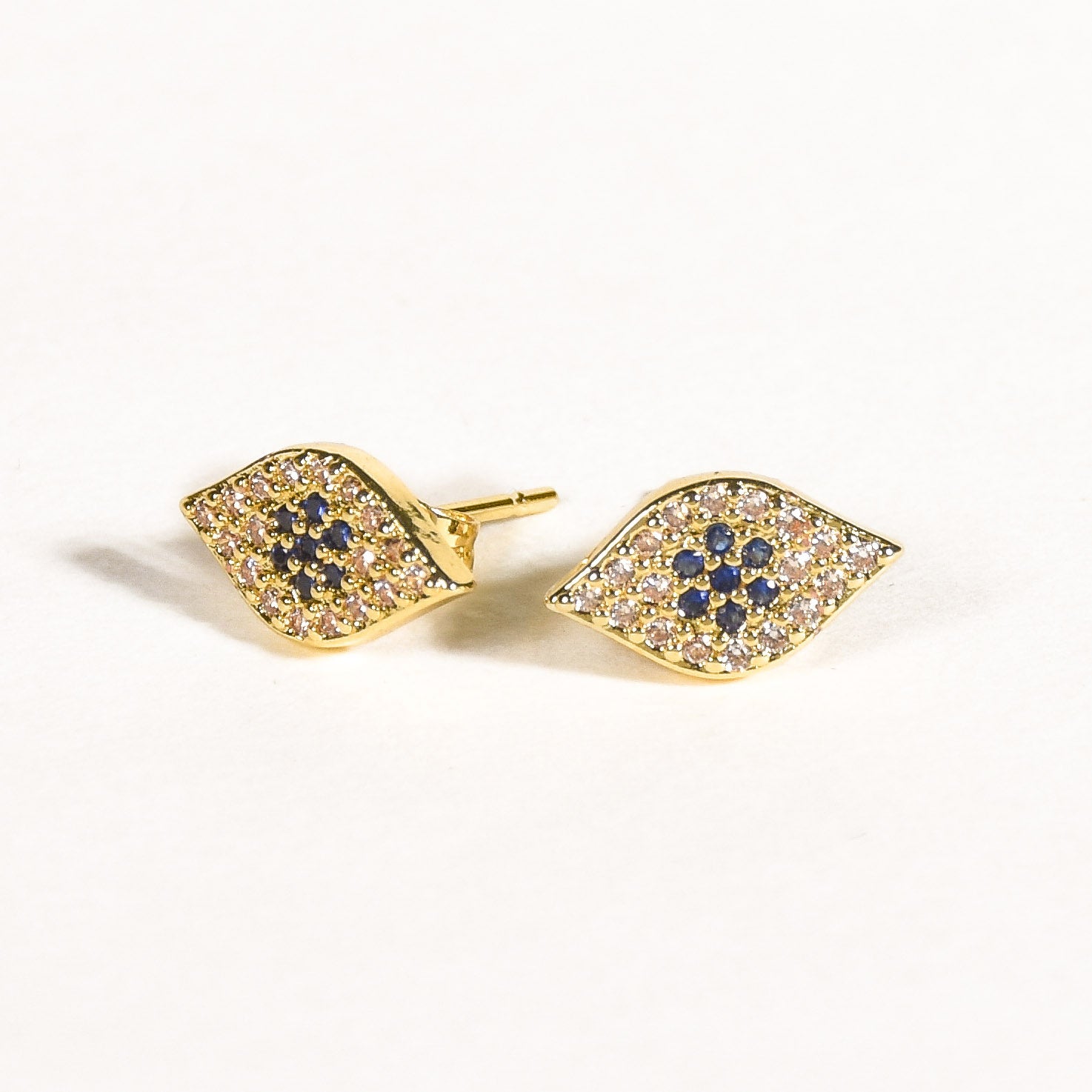 Delicate Evil Eye Studs