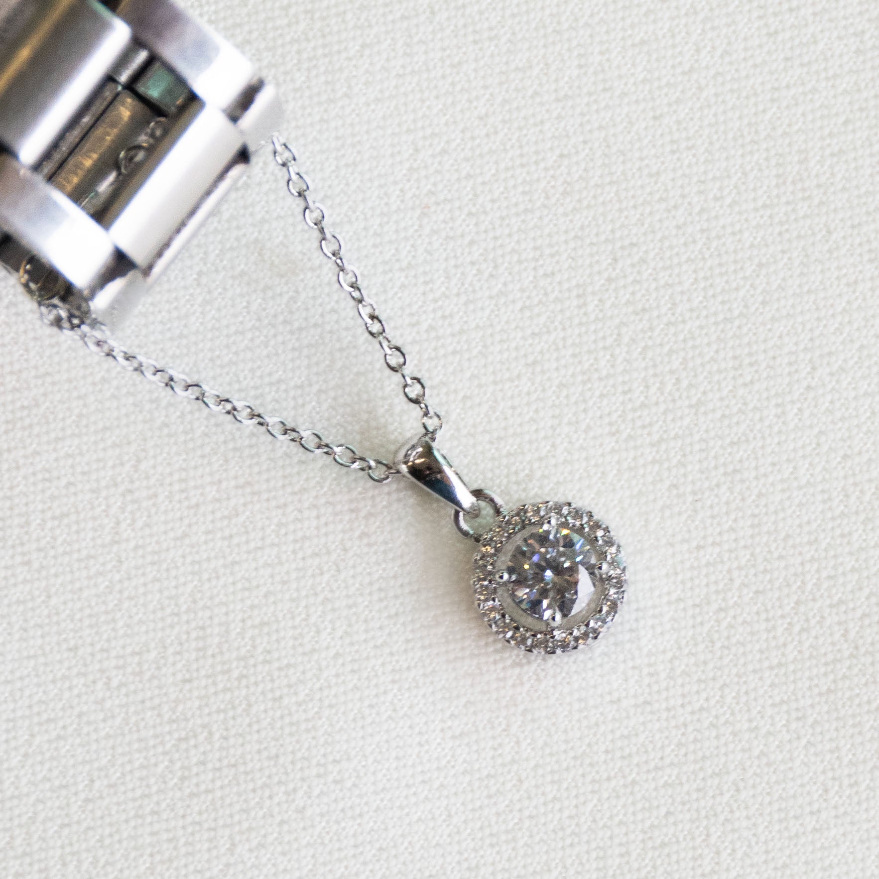 Round Diamond Watch Charm