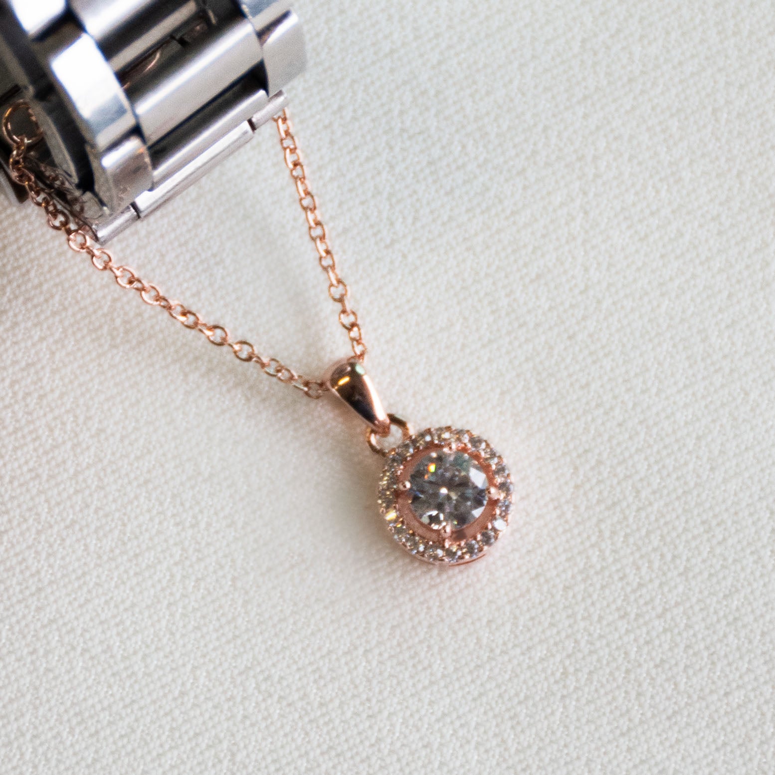 Round Diamond Watch Charm