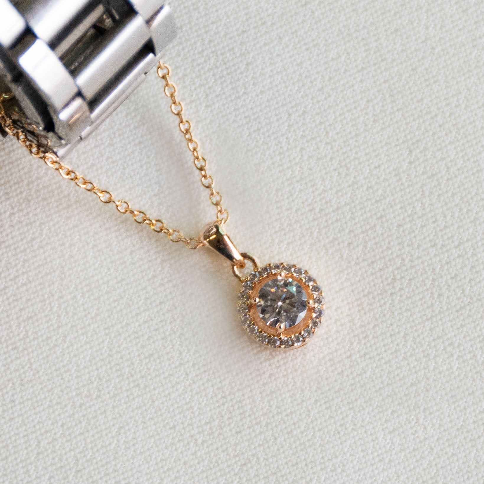 Round Diamond Watch Charm