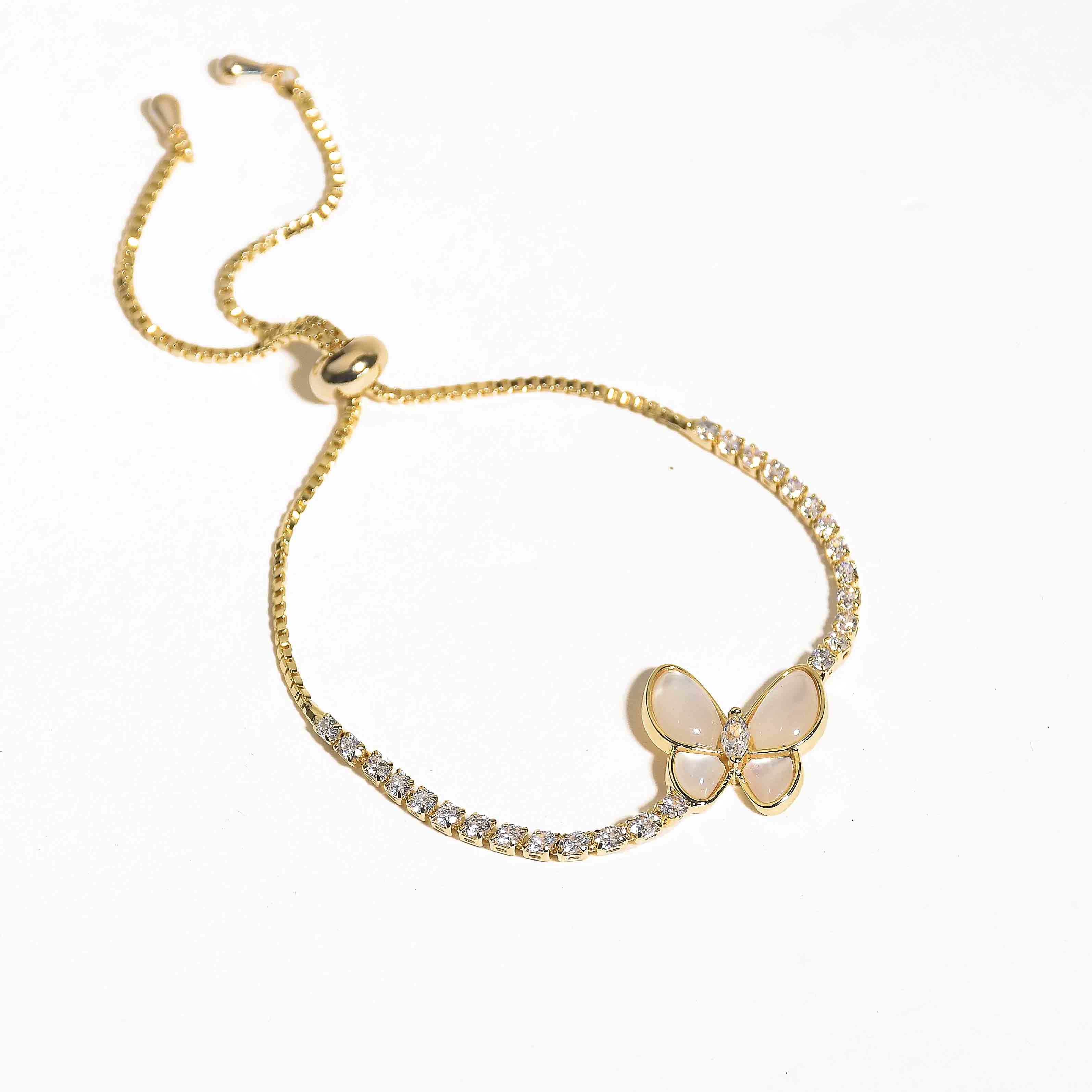 Mother of Pearl Butterfly Bracelet