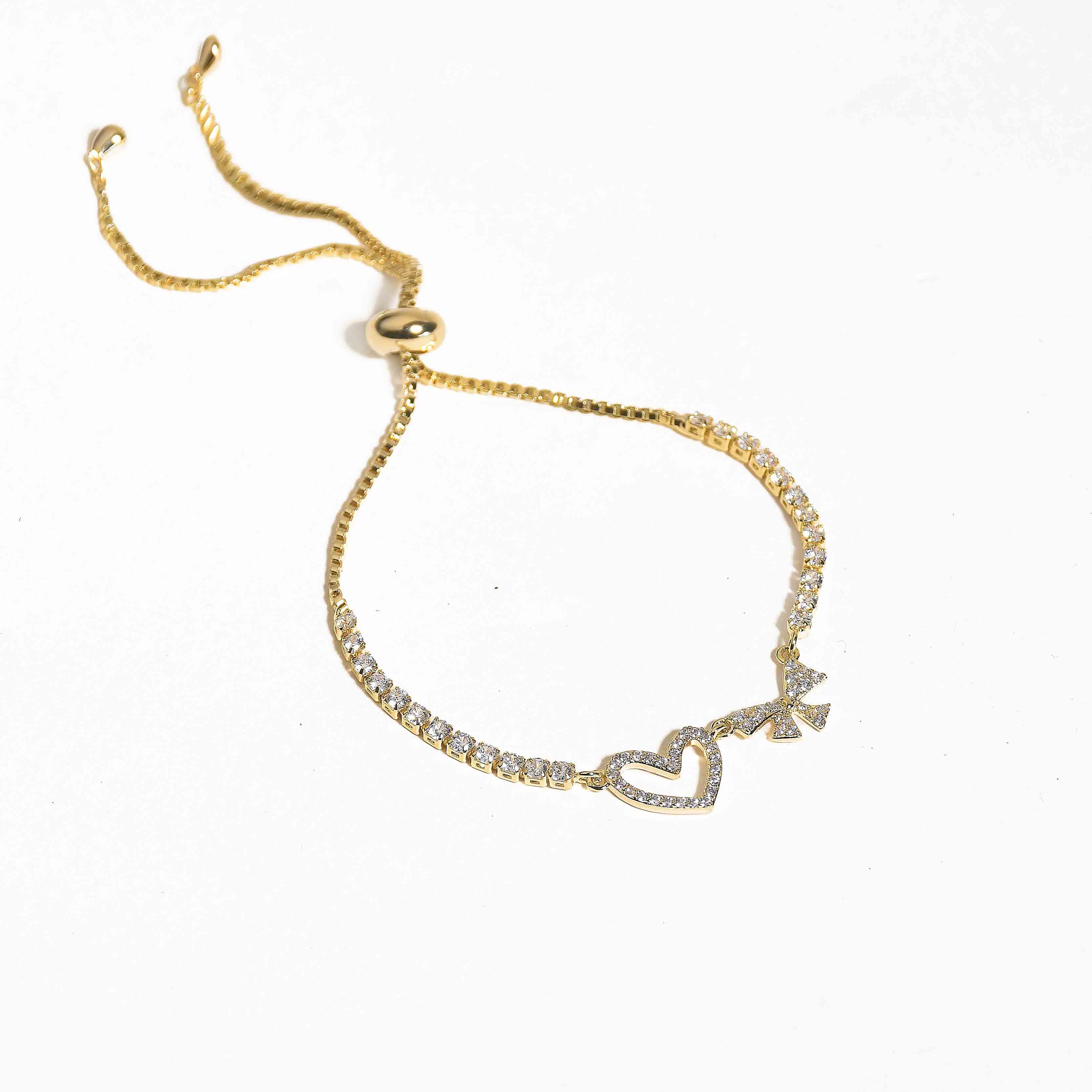 Heart Bow Bracelet