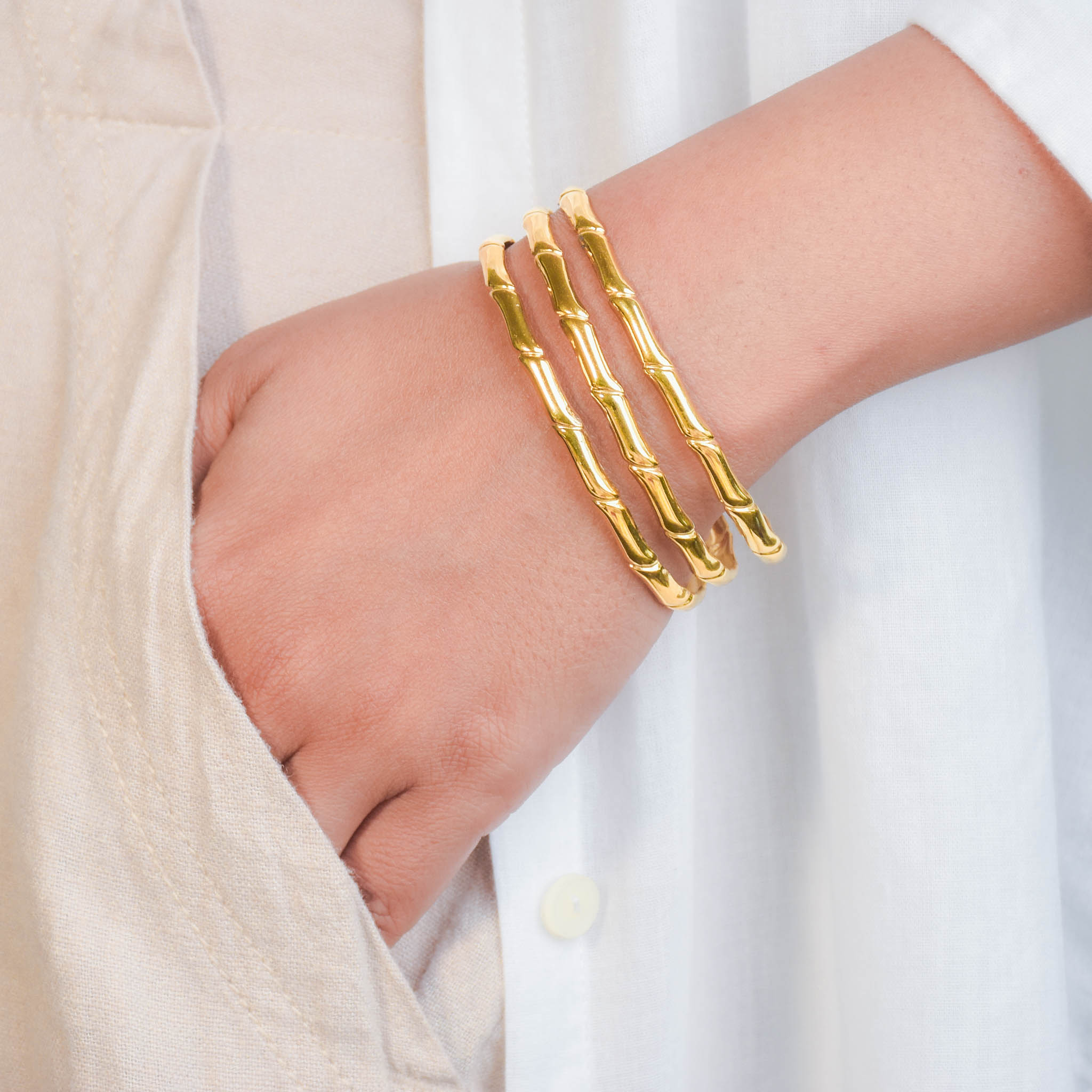 Bamboo Grove Cuff Bangle