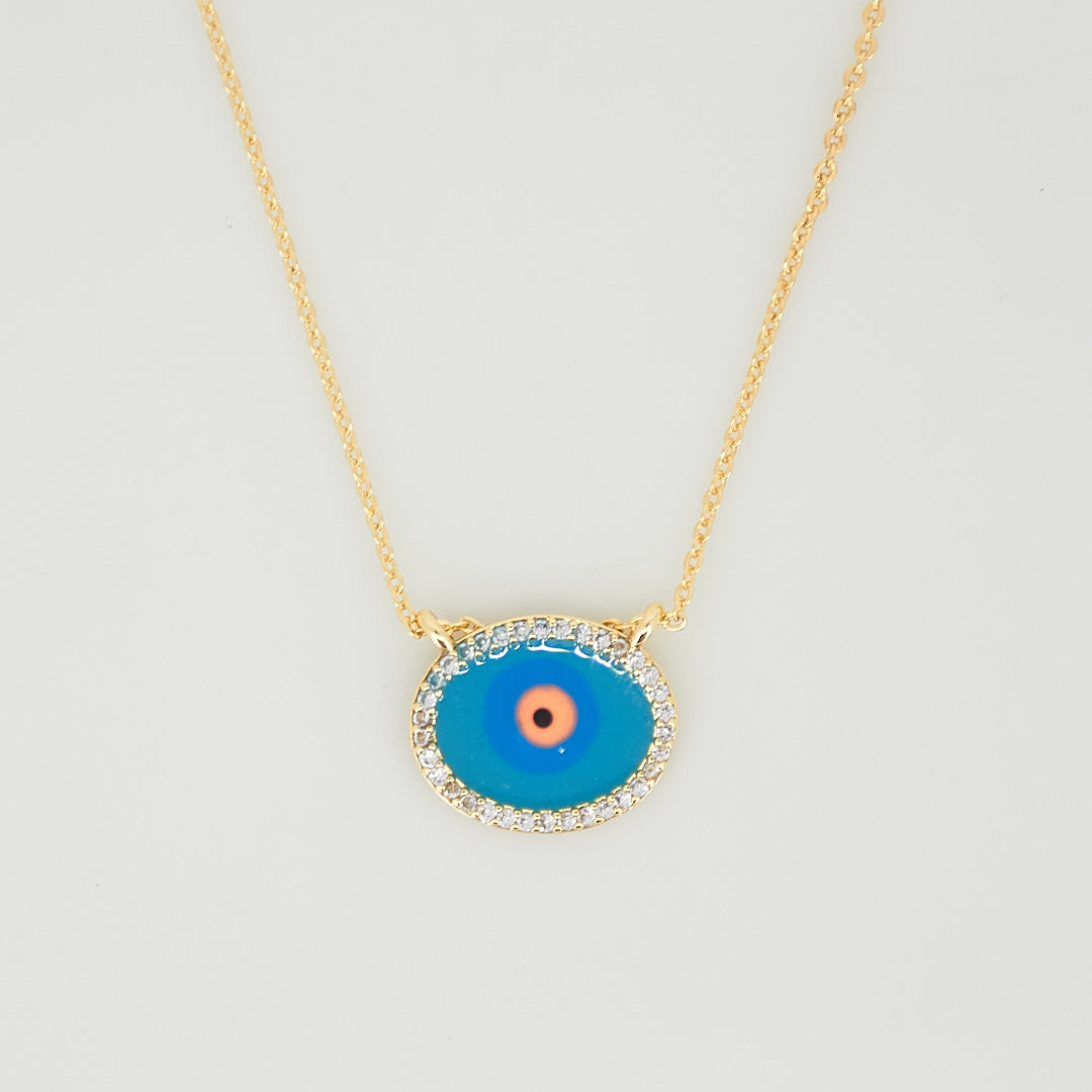 Turquoise Evil Eye Necklace