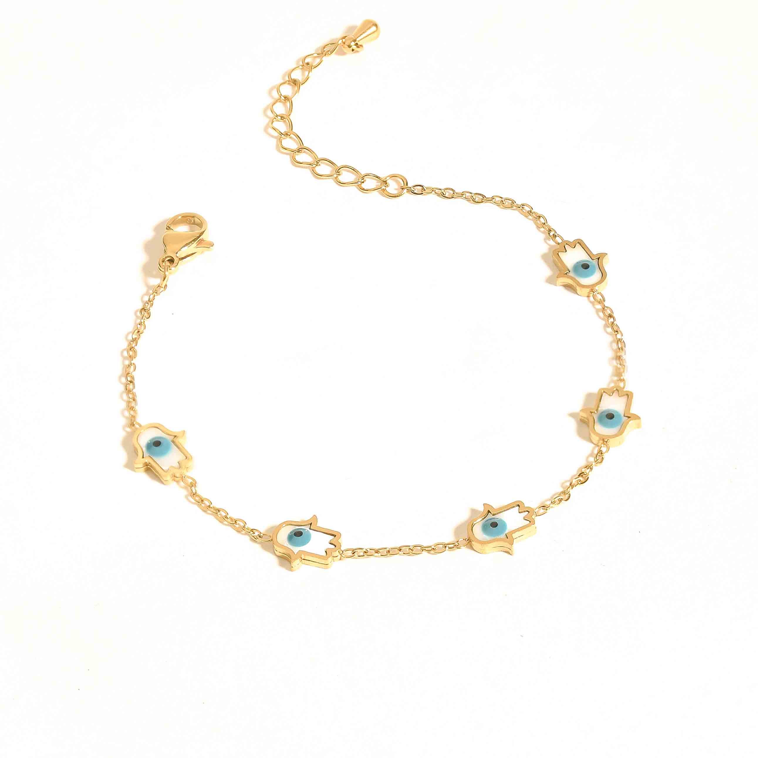 Multi Evil Eye Hamsa Bracelet