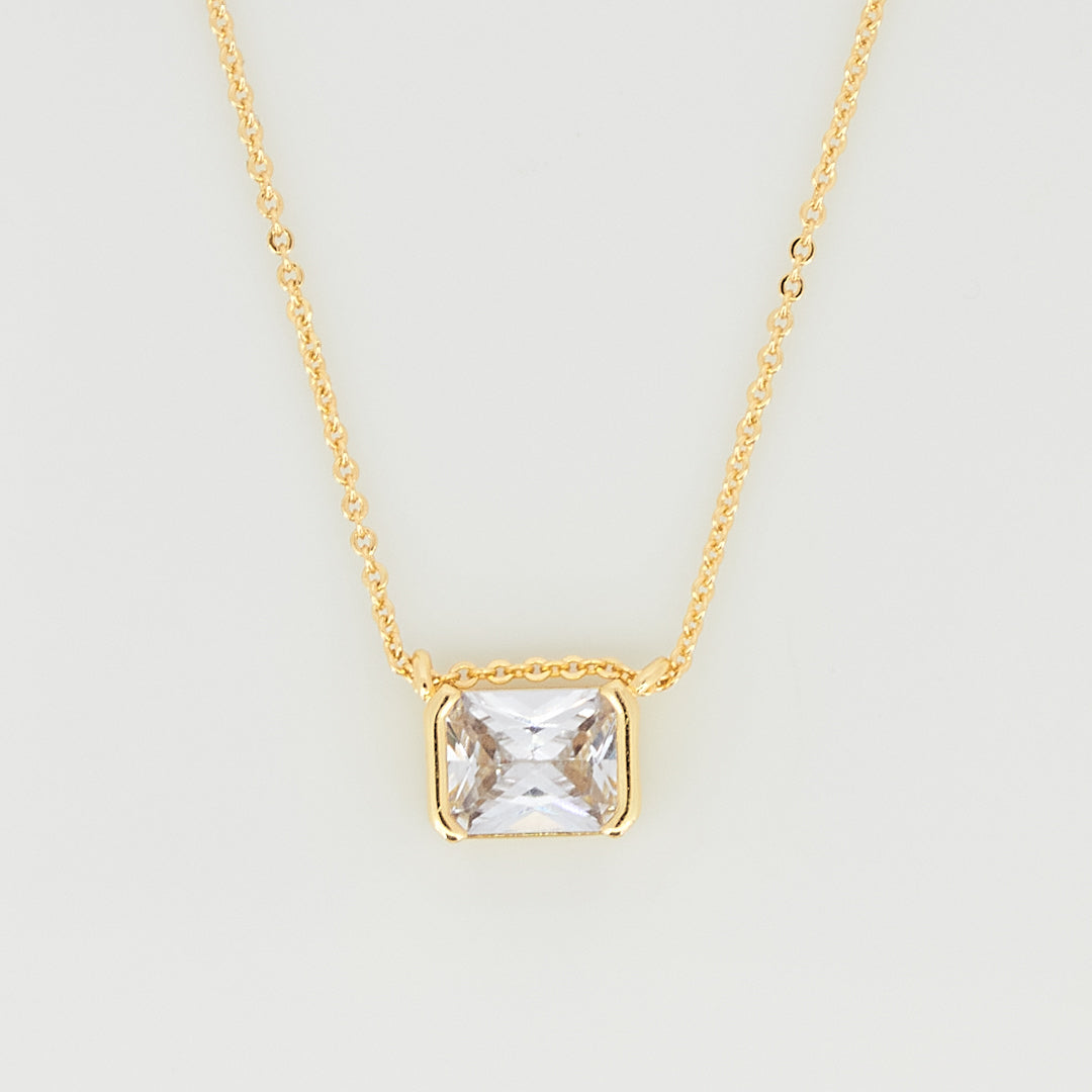 Rectangular Diamond Necklace