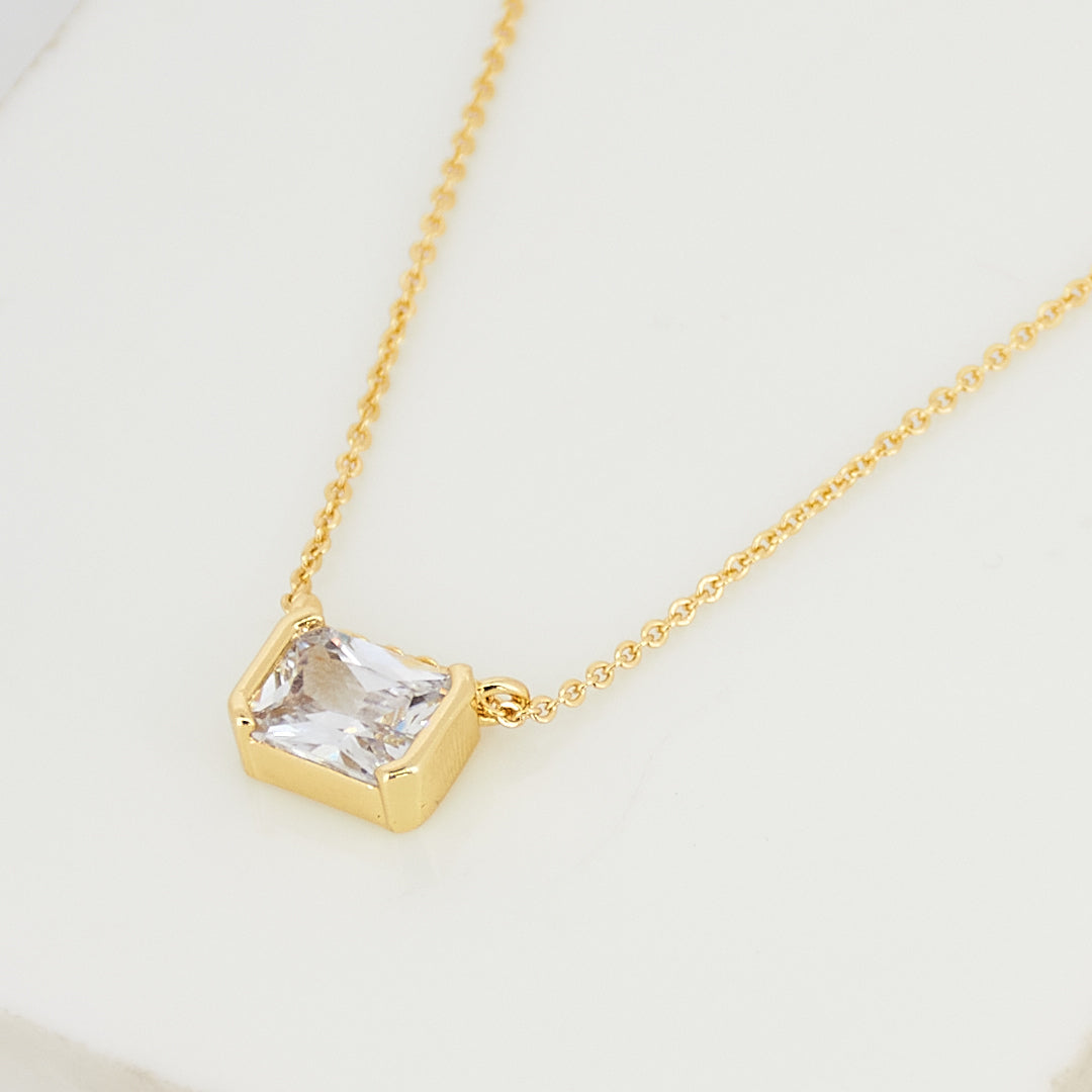 Rectangular Diamond Necklace