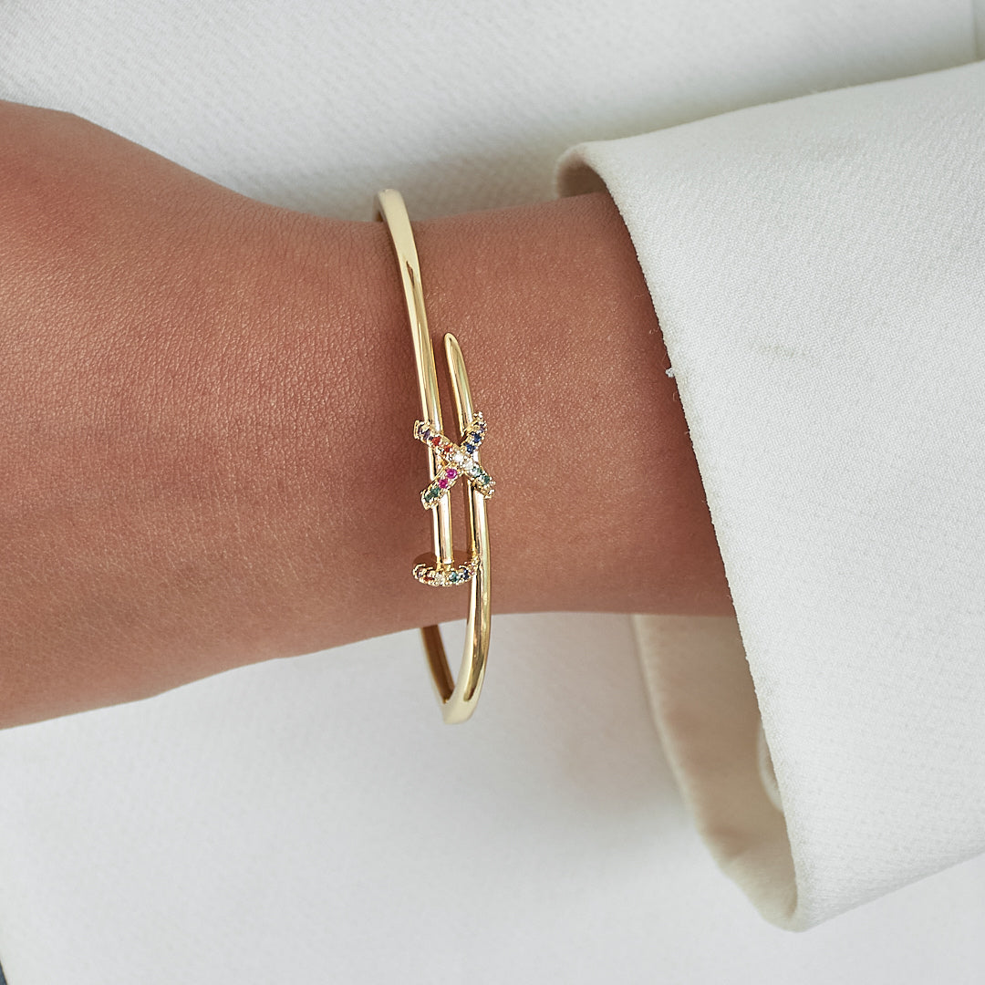 Multicolored Nail Bangle