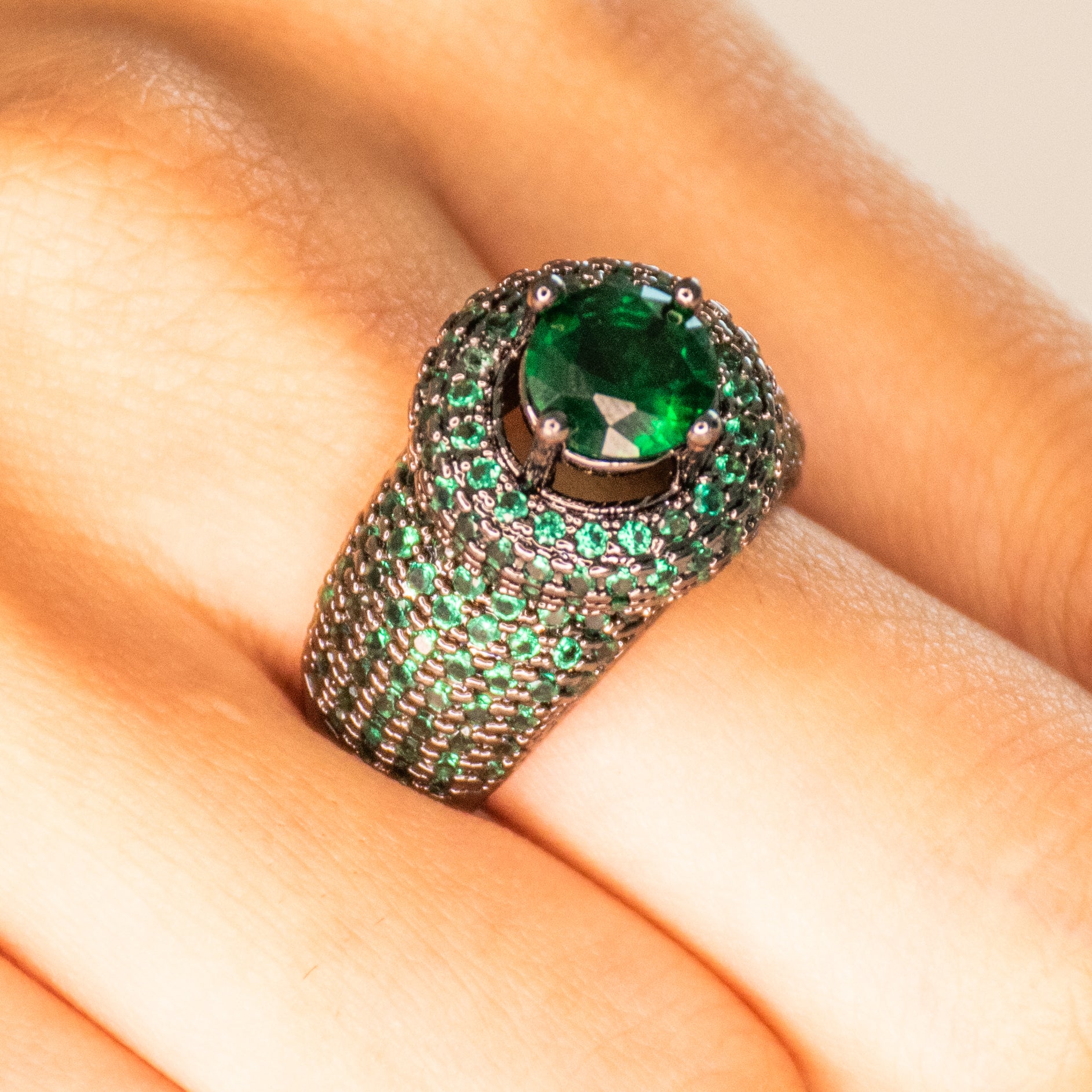 Emerald Orbit Delight Ring