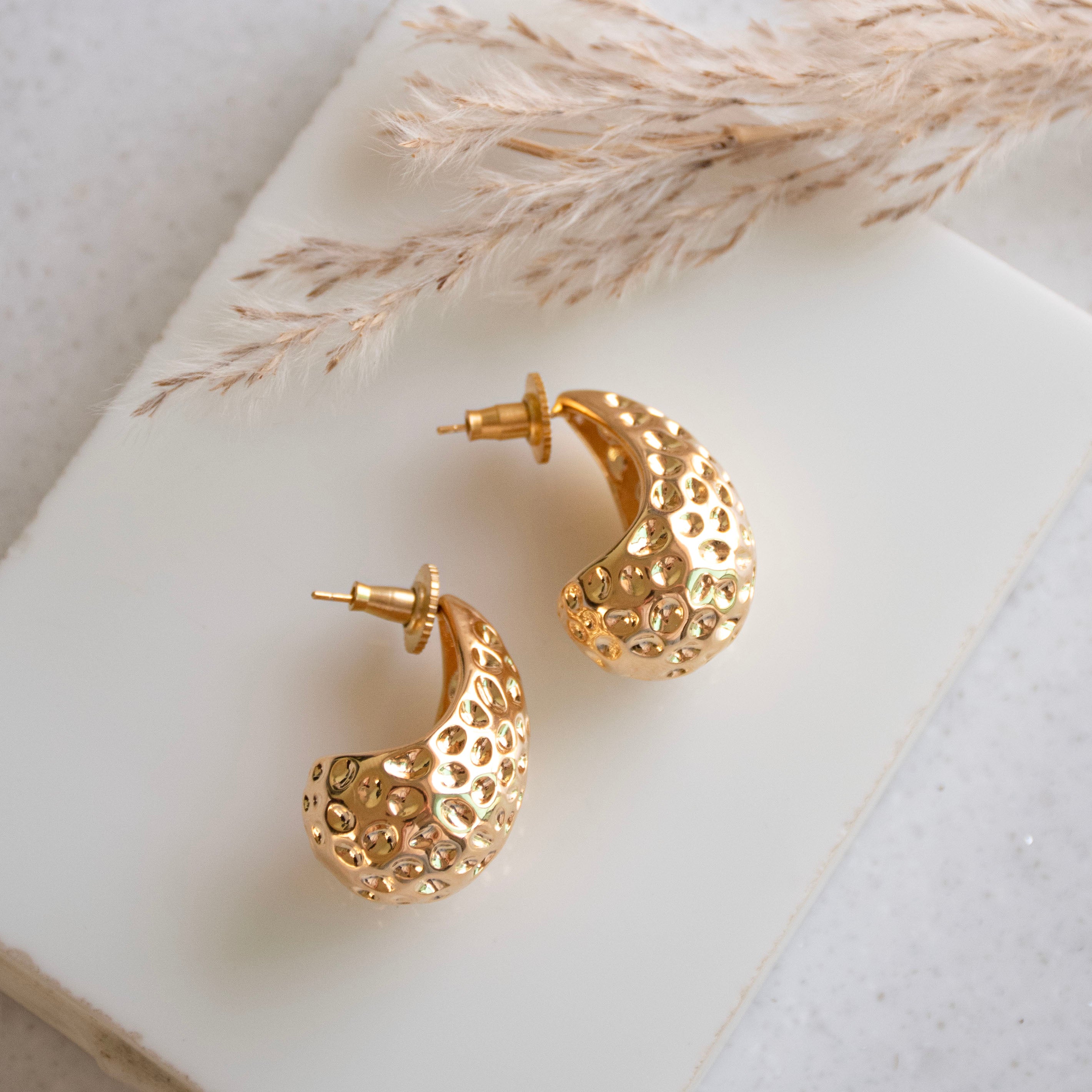 Abstract Teardrop Earrings