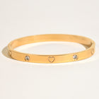 Studded Heart Bangle