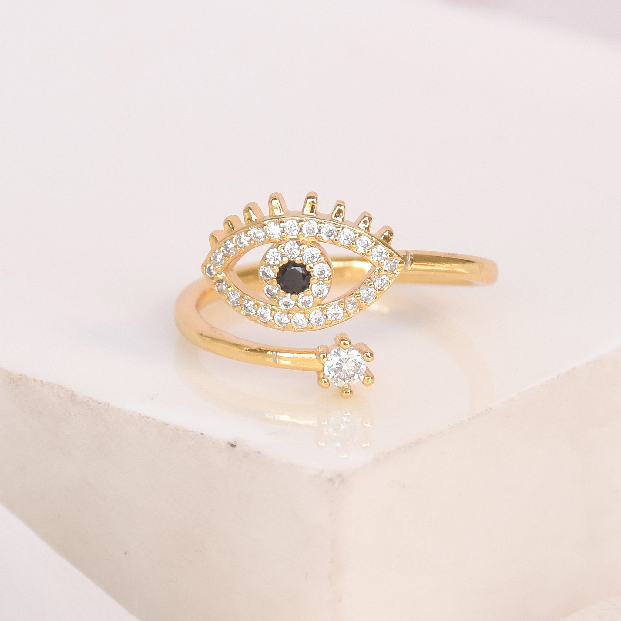 Dazzle Evil Eye Blink Ring