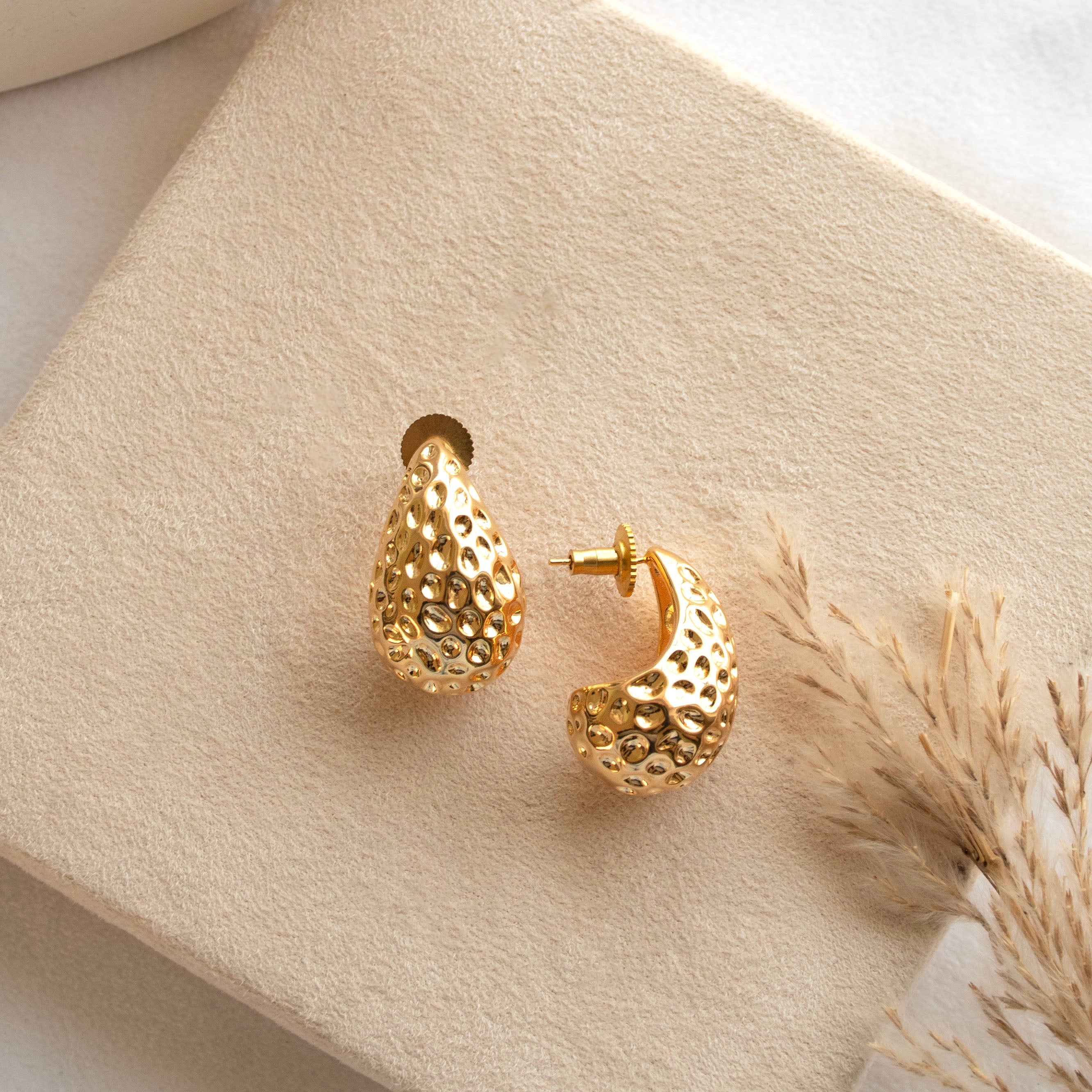 Abstract Teardrop Earrings
