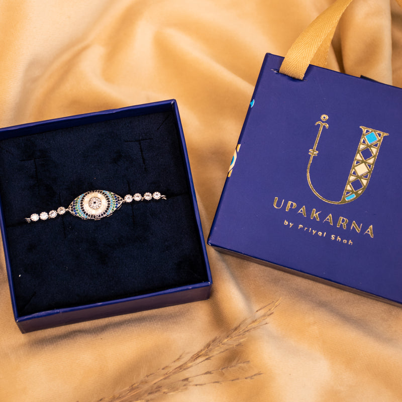 Studded Evil Eye Bracelet + Gift Box