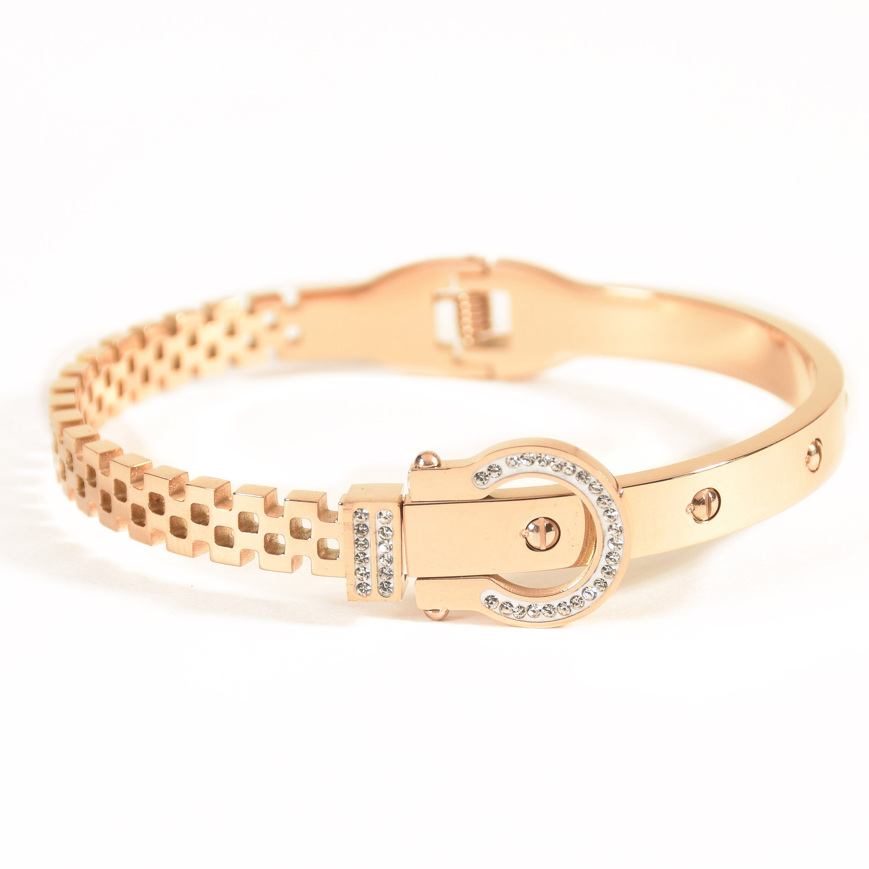 Studded Chain Belt Bangle