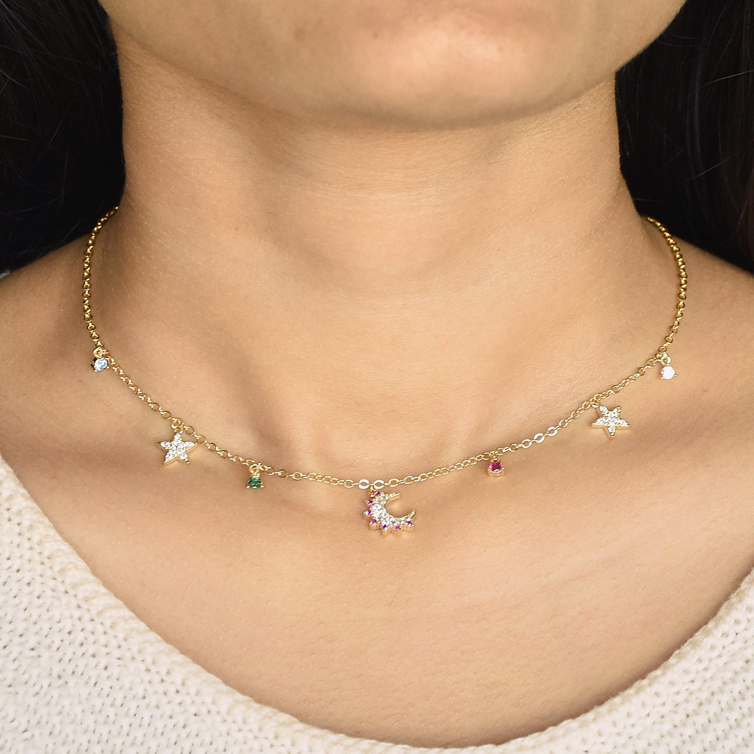 Ethereal Emerald Medley Choker