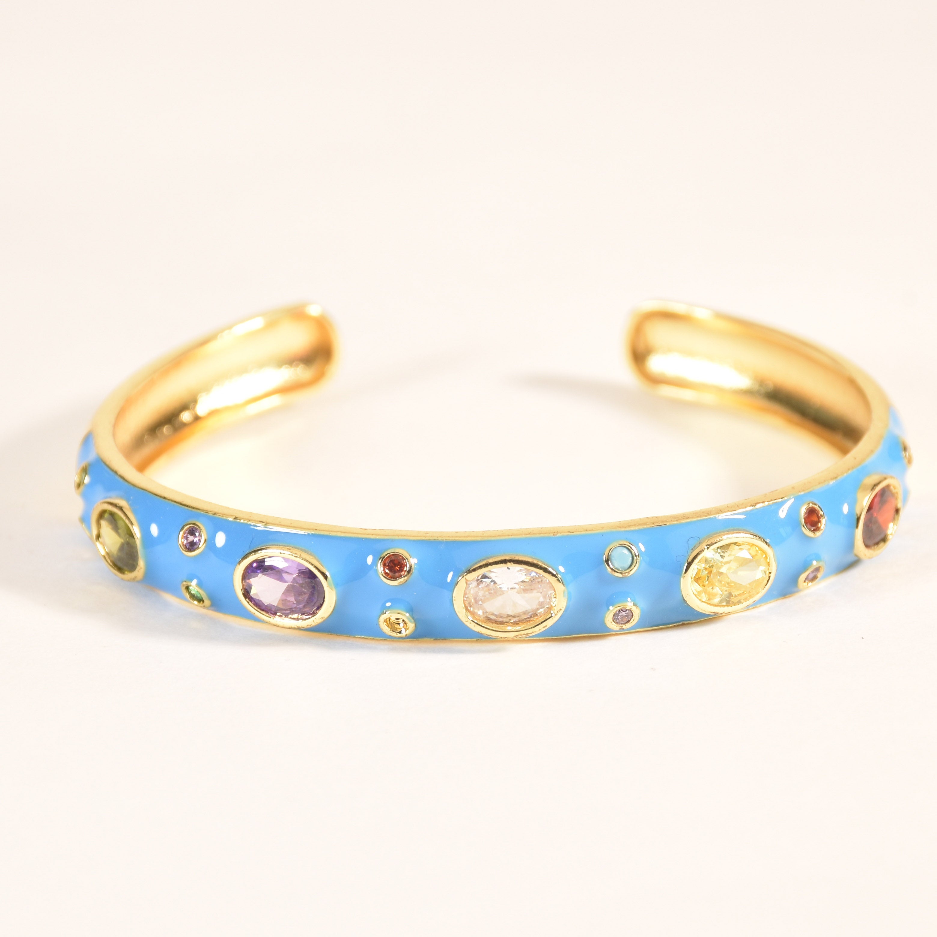 Pastel Hamsa Evil Eye Cuffs