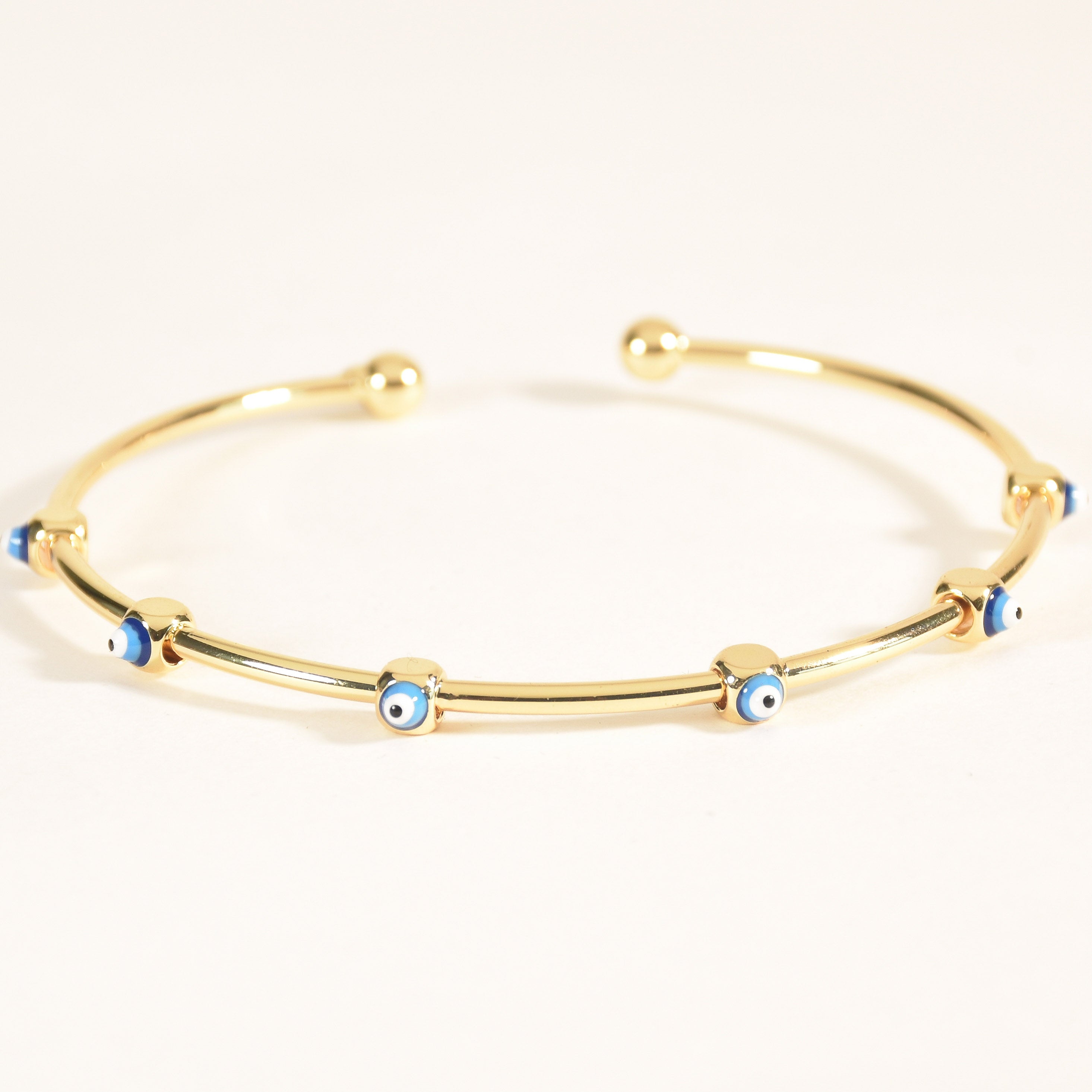 Multi Evil Eye Cuff Bangle