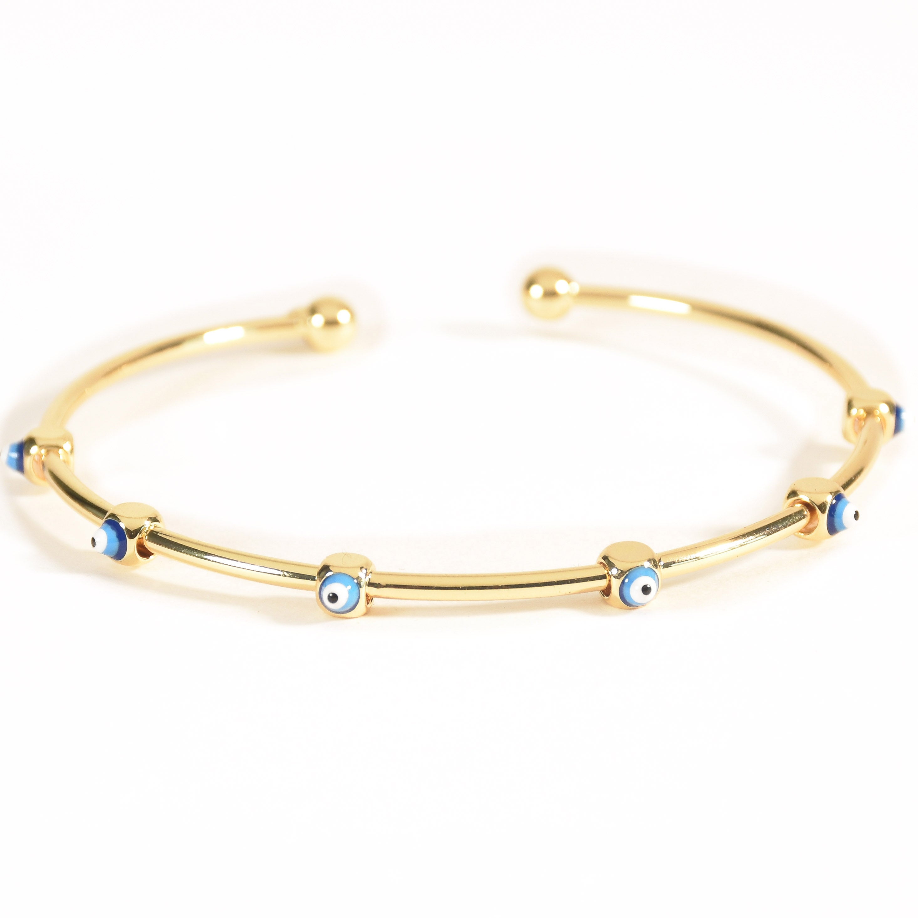 Multi Evil Eye Cuff Bangle