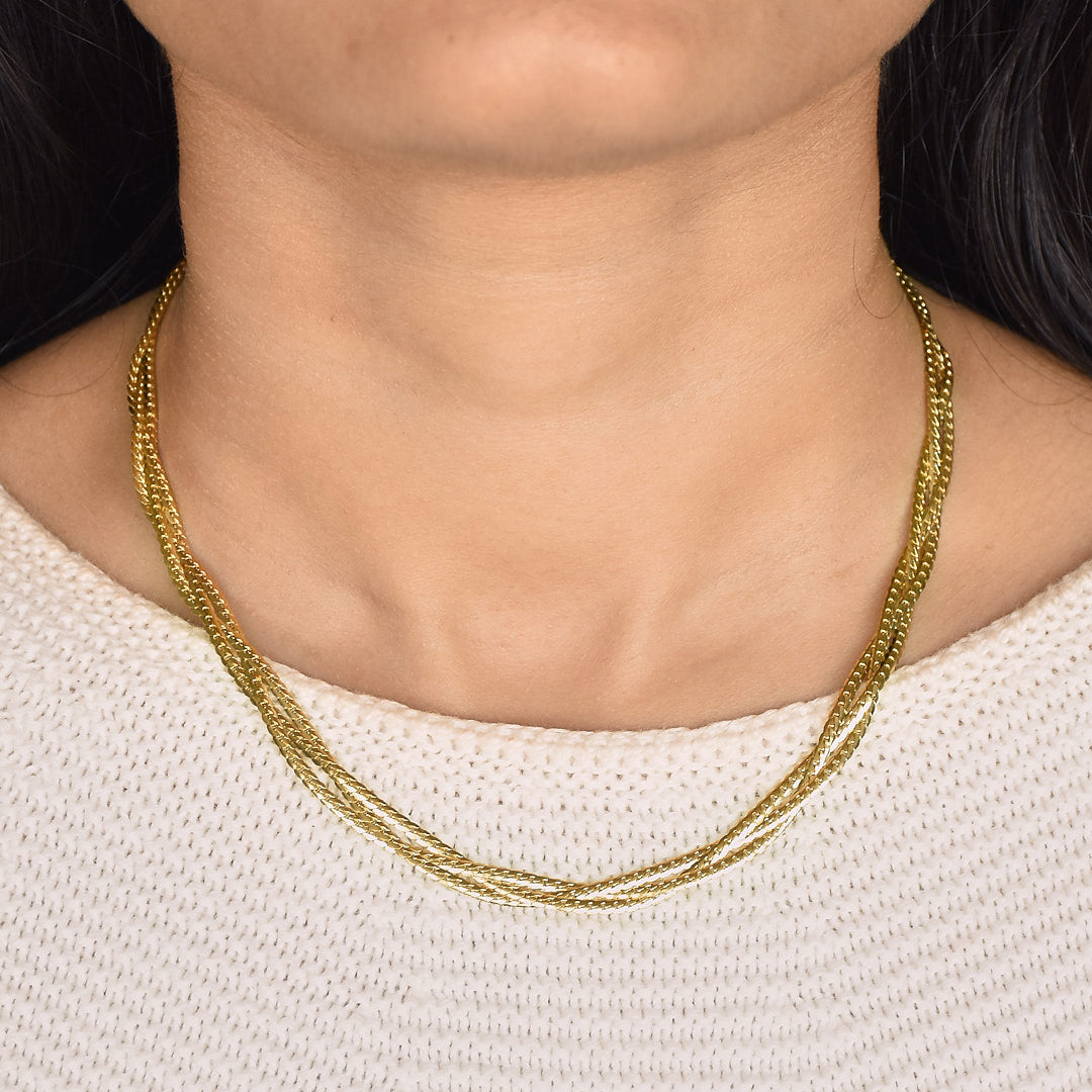 Trio Twisted Necklace