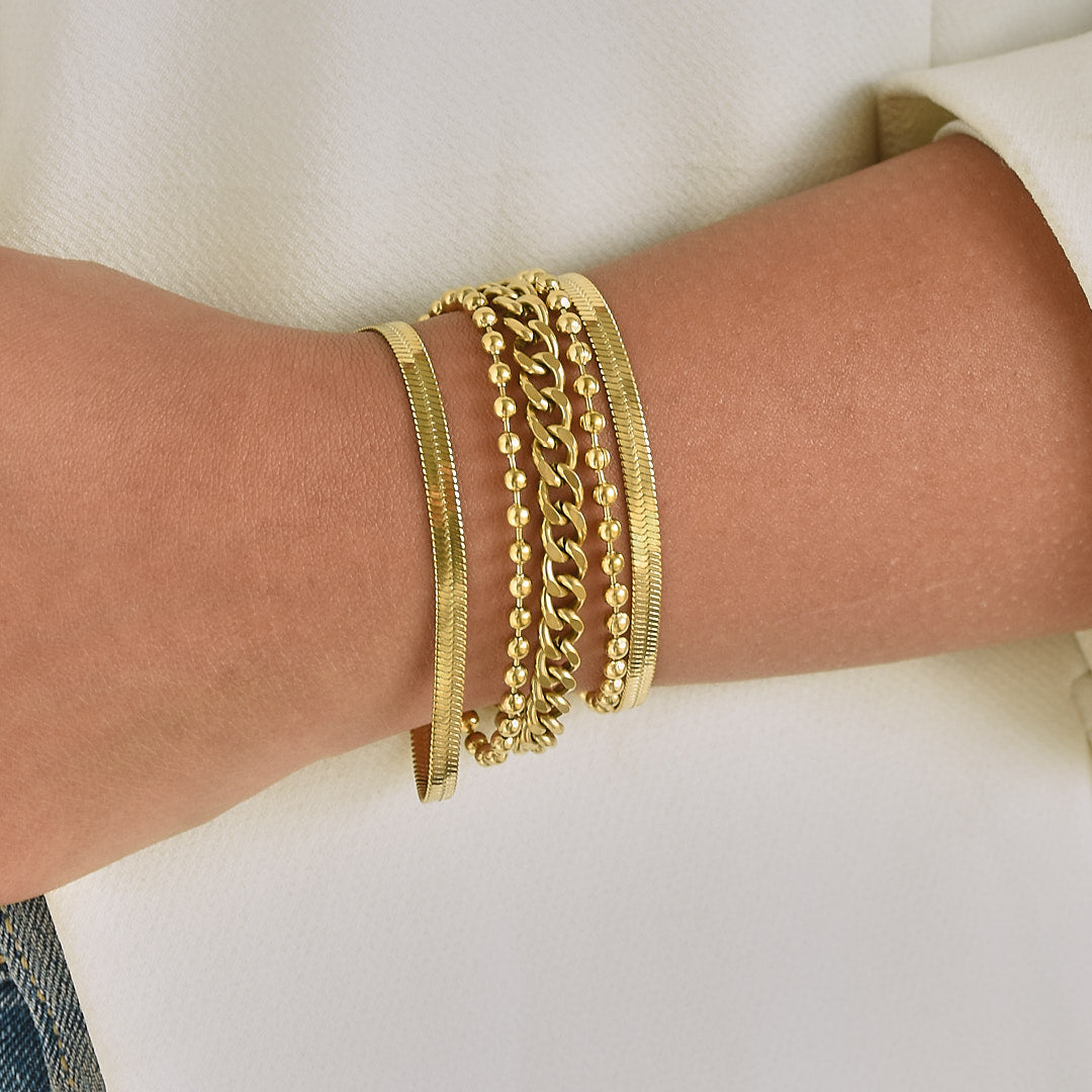 Five Layered Stac Bracelet