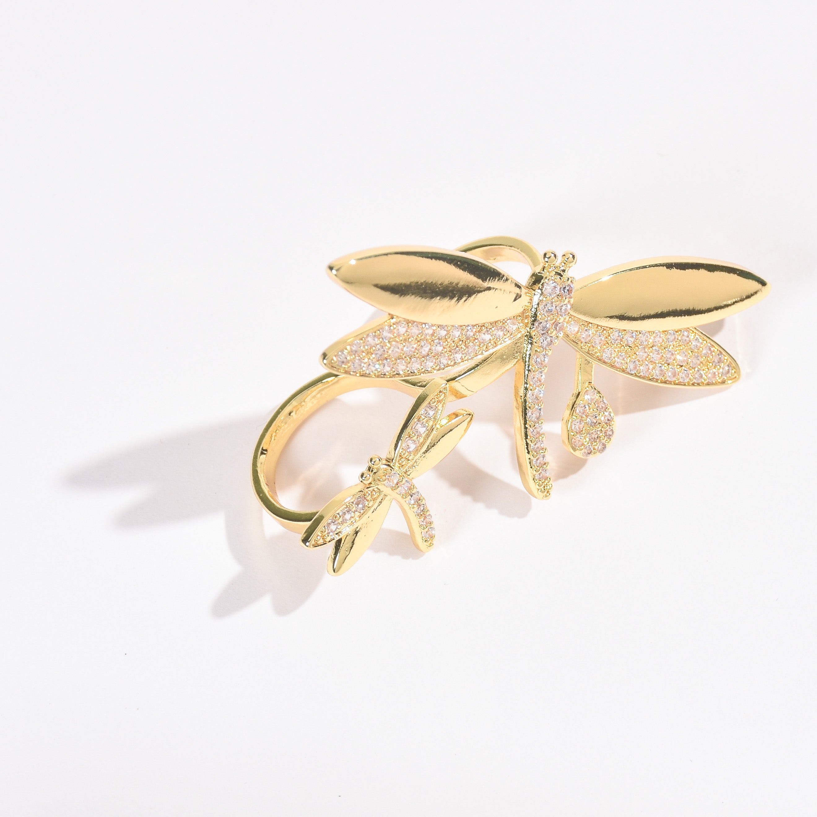 Dragonfly Diamond Ring