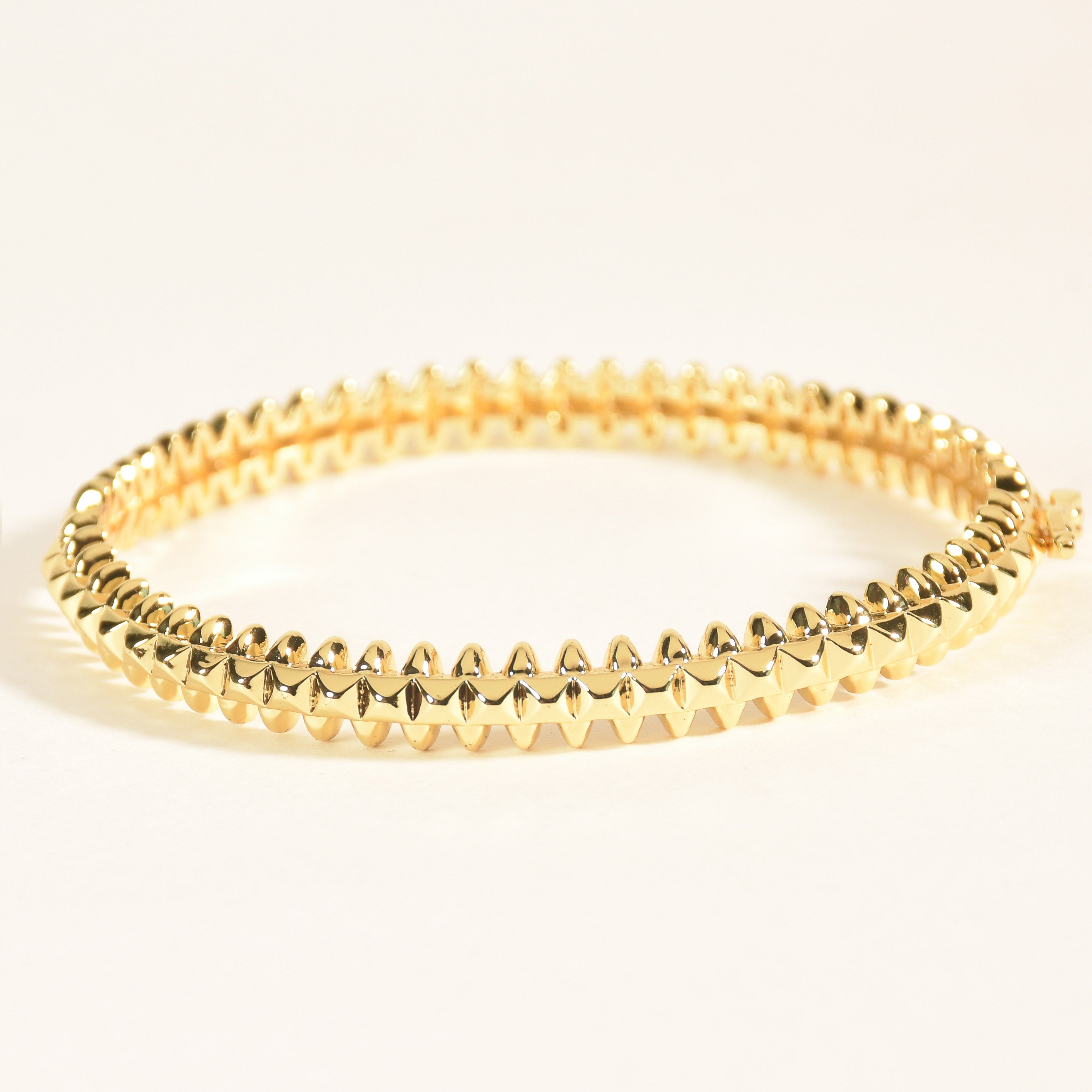 Spike Pinnacle Golden Bangle