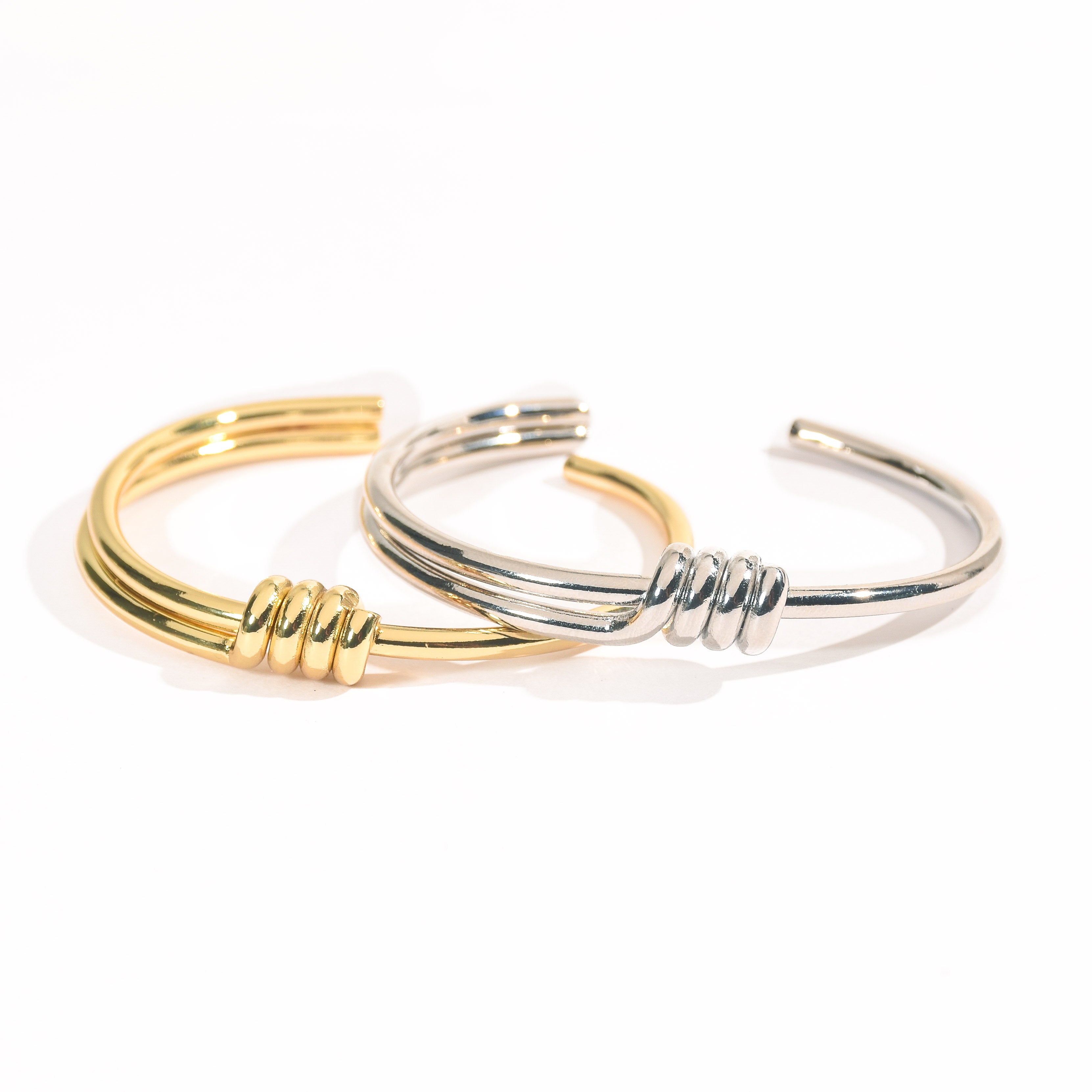 Gilded Knot Cuff Bangle