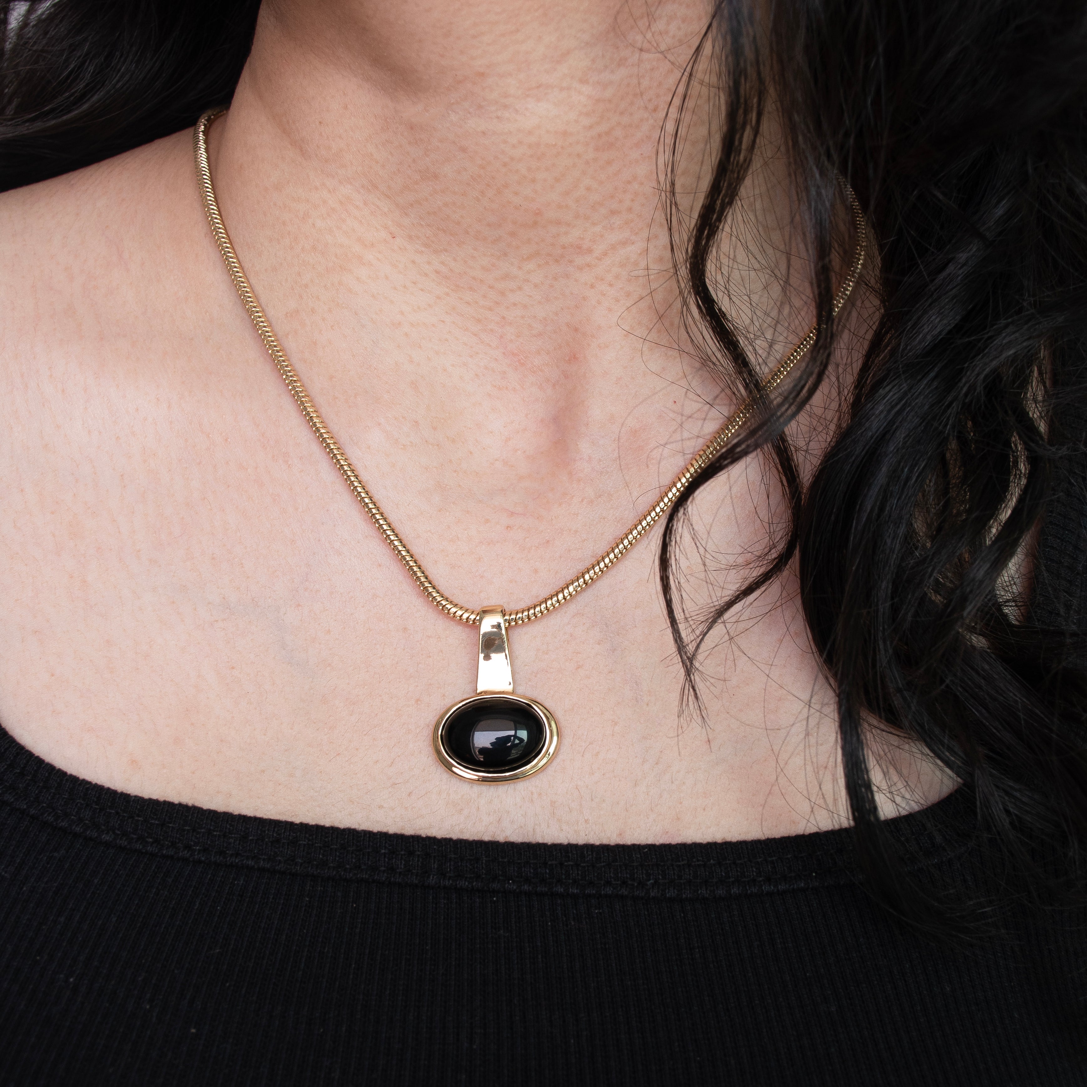 Noir Nebula Stone Necklace